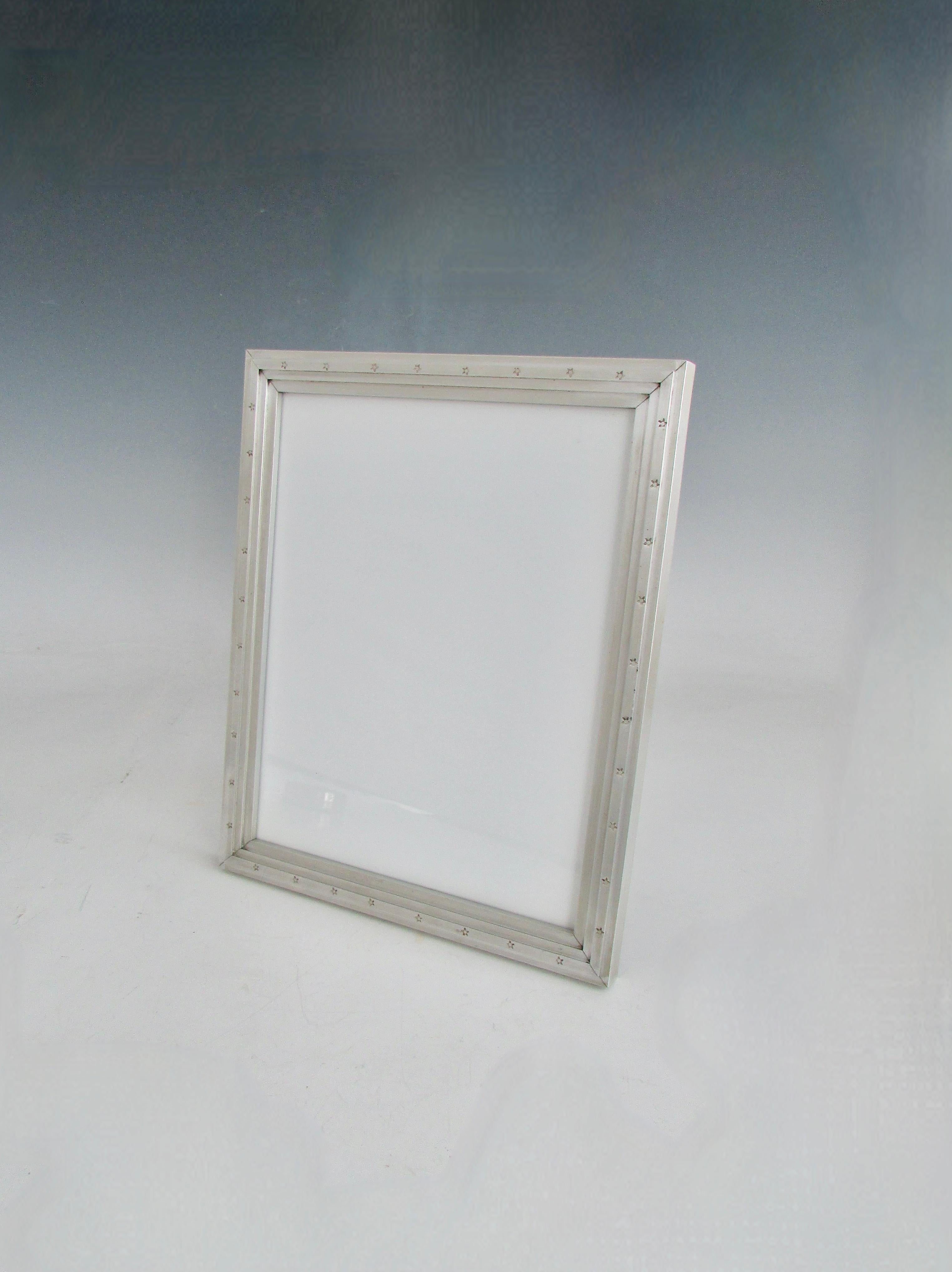 Palmer Smith Art Deco Era Machine Age 8 x 10 Desk Top Cornice in Alluminio in vendita 5