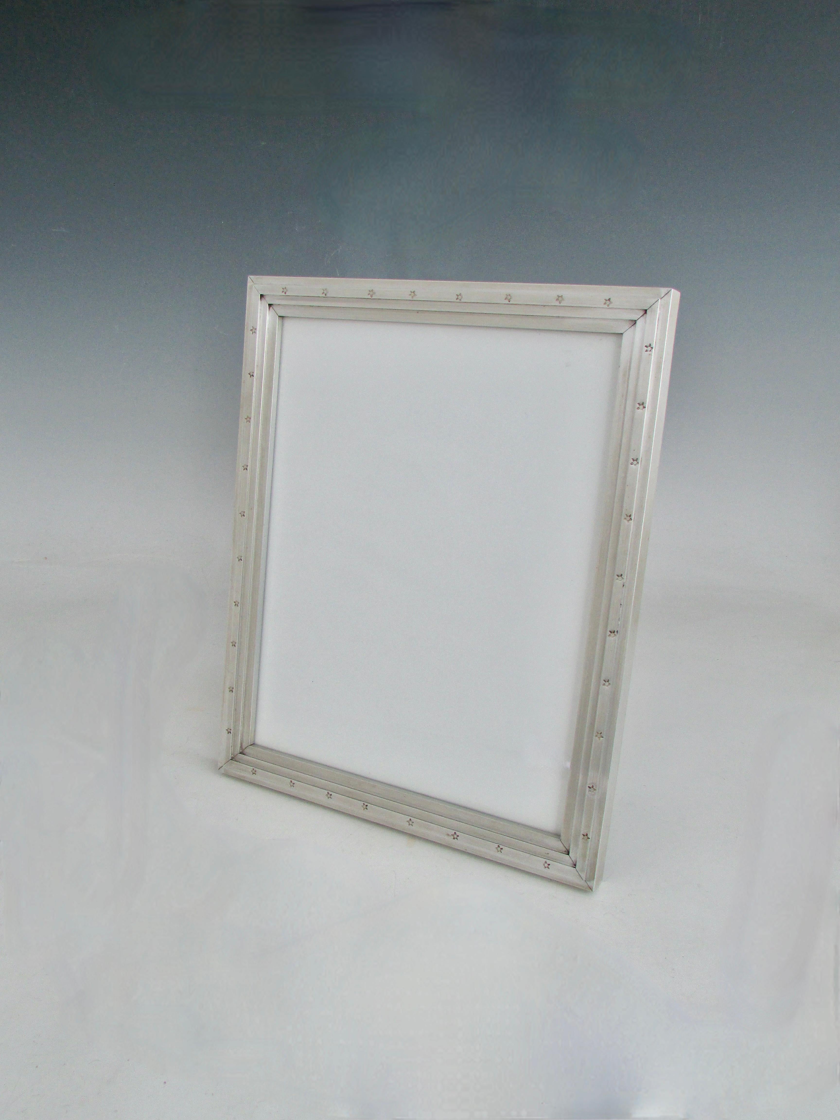 Palmer Smith Art Deco Era Machine Age 8 x 10 Desk Top Cornice in Alluminio in vendita 6