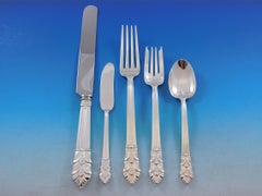 Palmette by Tiffany Co Sterling Silver Flatware Set Service 30 Pcs Dinner