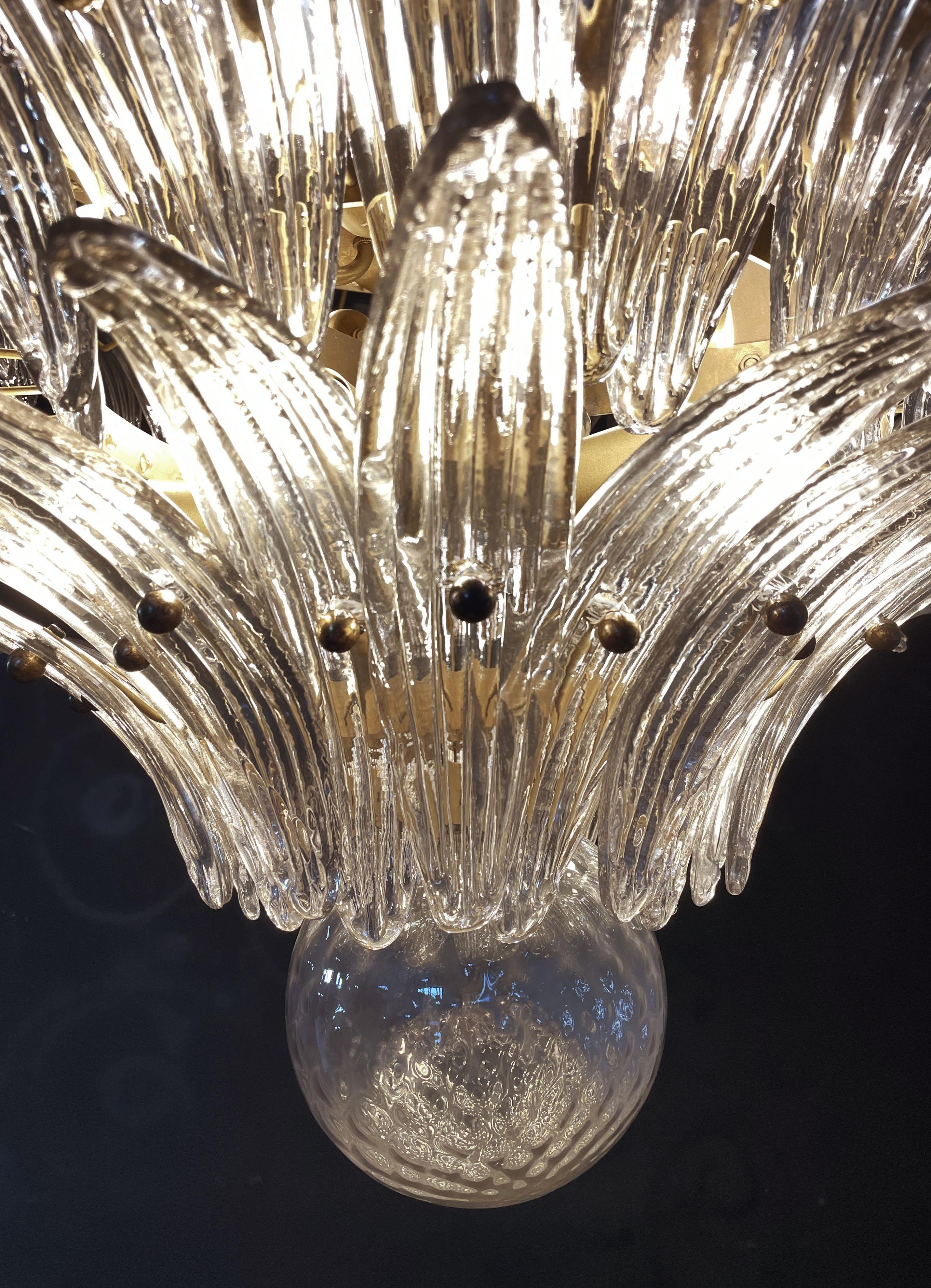 Palmette Ceiling Light - Four Levels, 163 Smoked Glasses For Sale 9