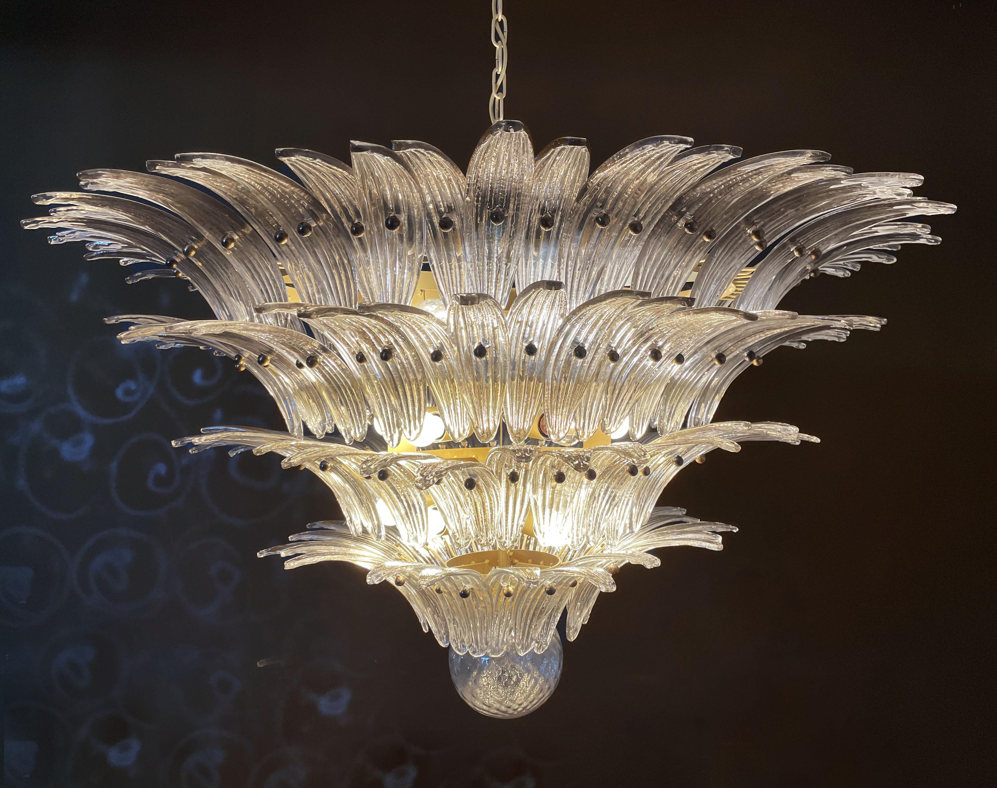 Palmette Ceiling Light - Four Levels, 163 Smoked Glasses For Sale 10