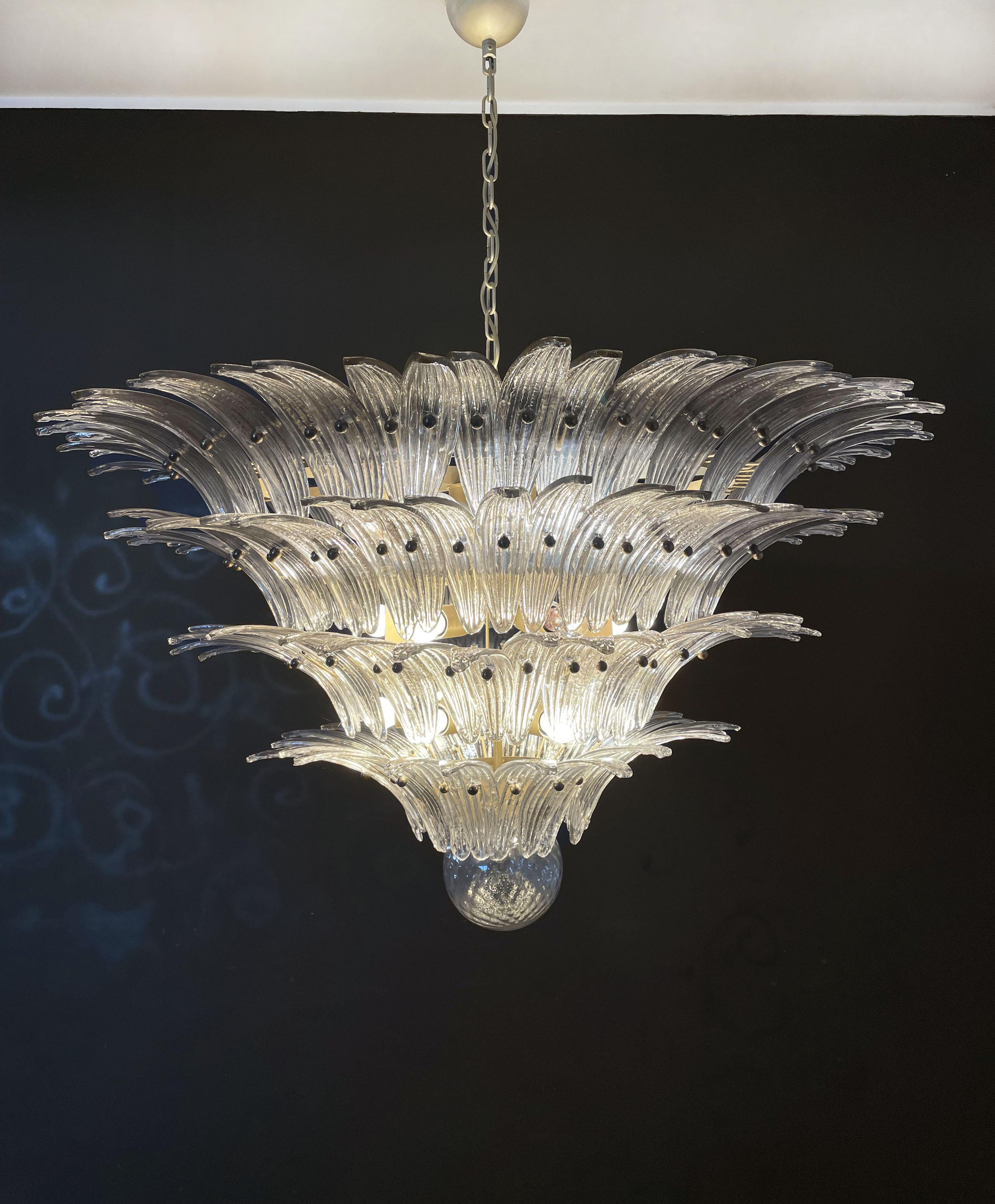 Palmette Ceiling Light - Four Levels, 163 Smoked Glasses For Sale 11