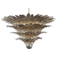 Palmette Ceiling Light - Four Levels, 163 Smoked Glasses