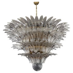 Palmette Ceiling Light - four levels, 163 transparent glasses