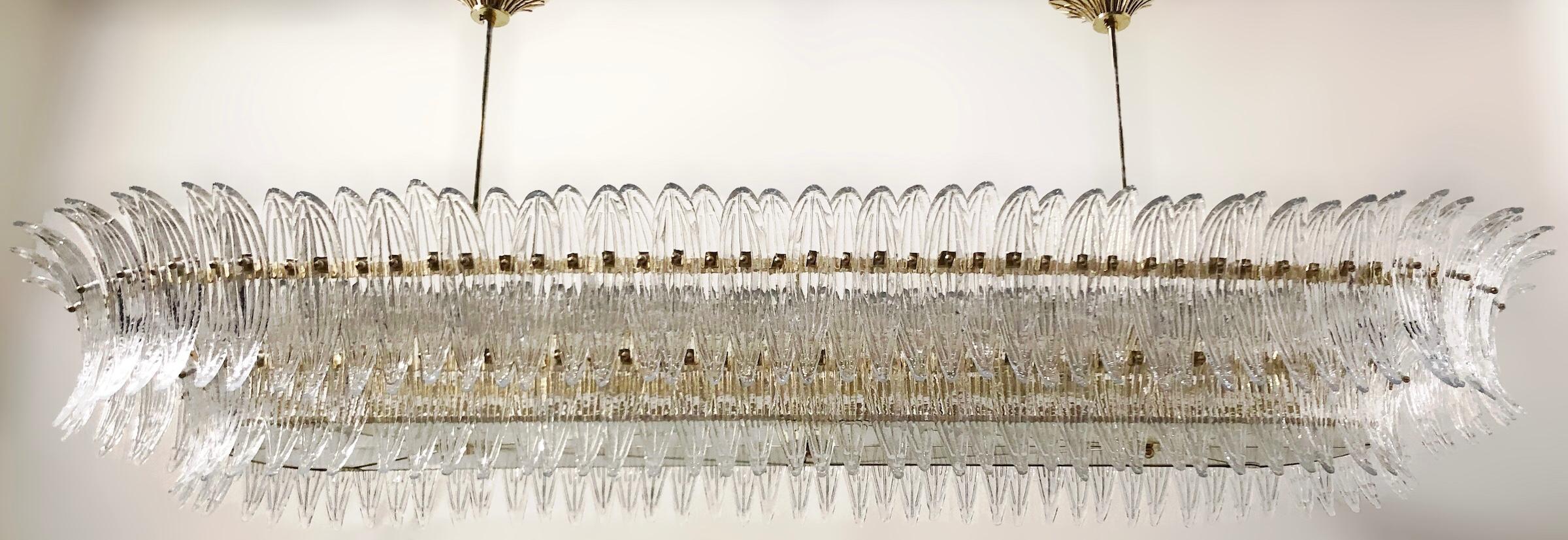 Mid-Century moderno Lampadario Palmette di Fabio Ltd in vendita