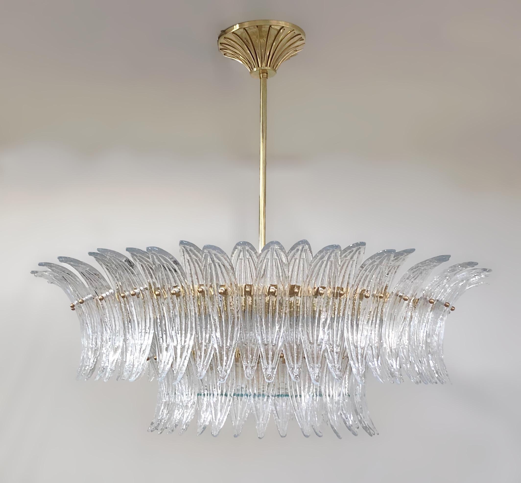 Mid-Century moderno Lampadario Palmette di Fabio Ltd in vendita