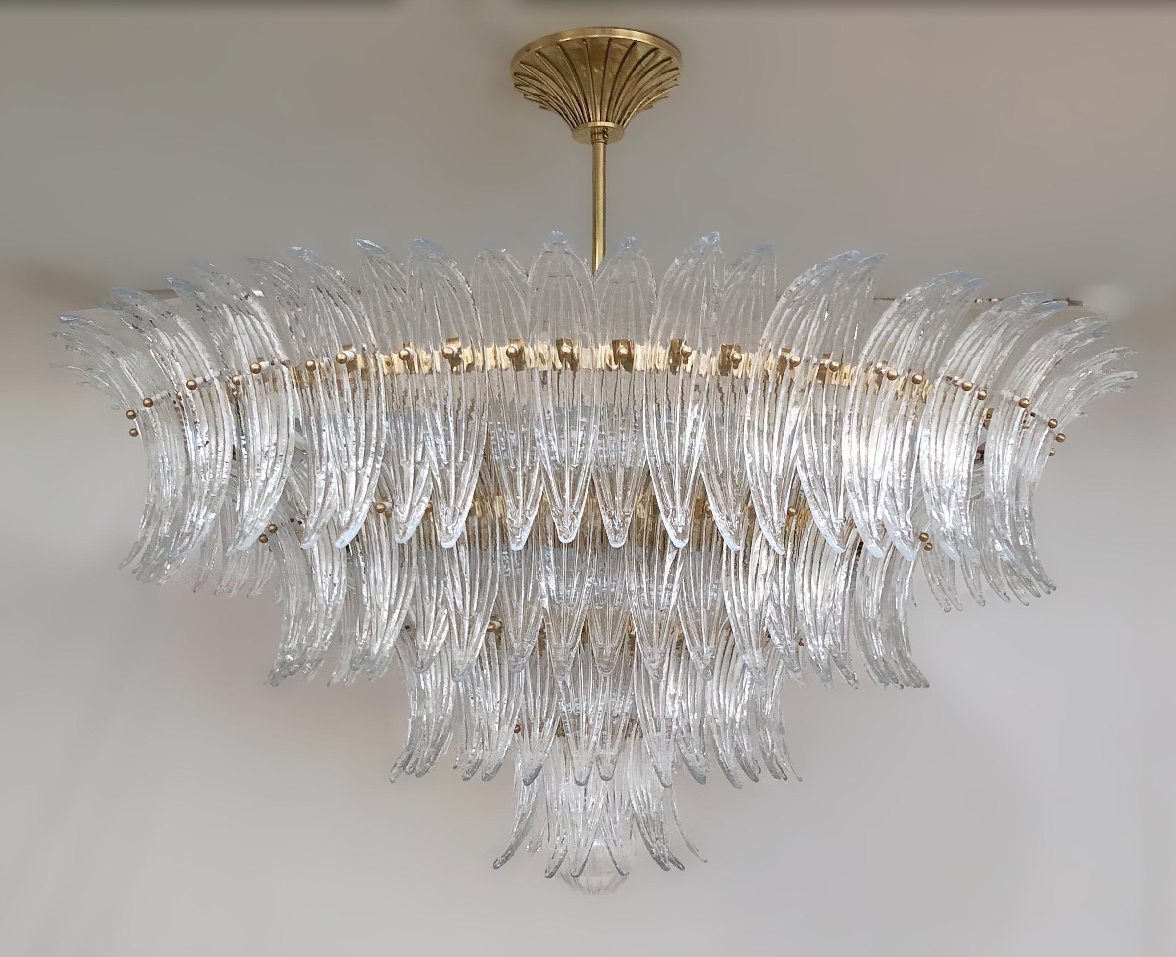 Mid-Century moderno Lampadario Palmette di Fabio Ltd in vendita