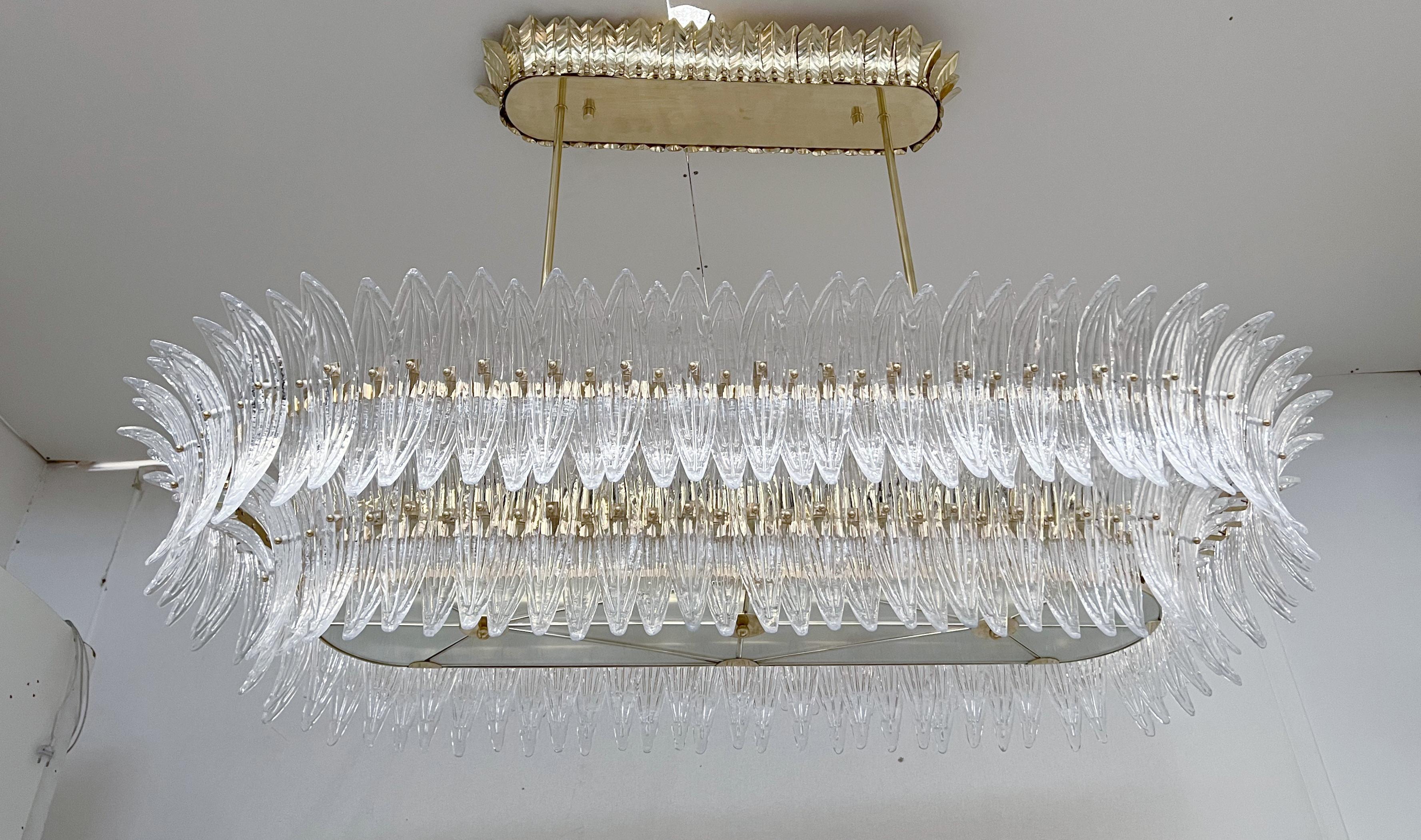 Mid-Century moderno Lampadario Palmette di Fabio Ltd in vendita