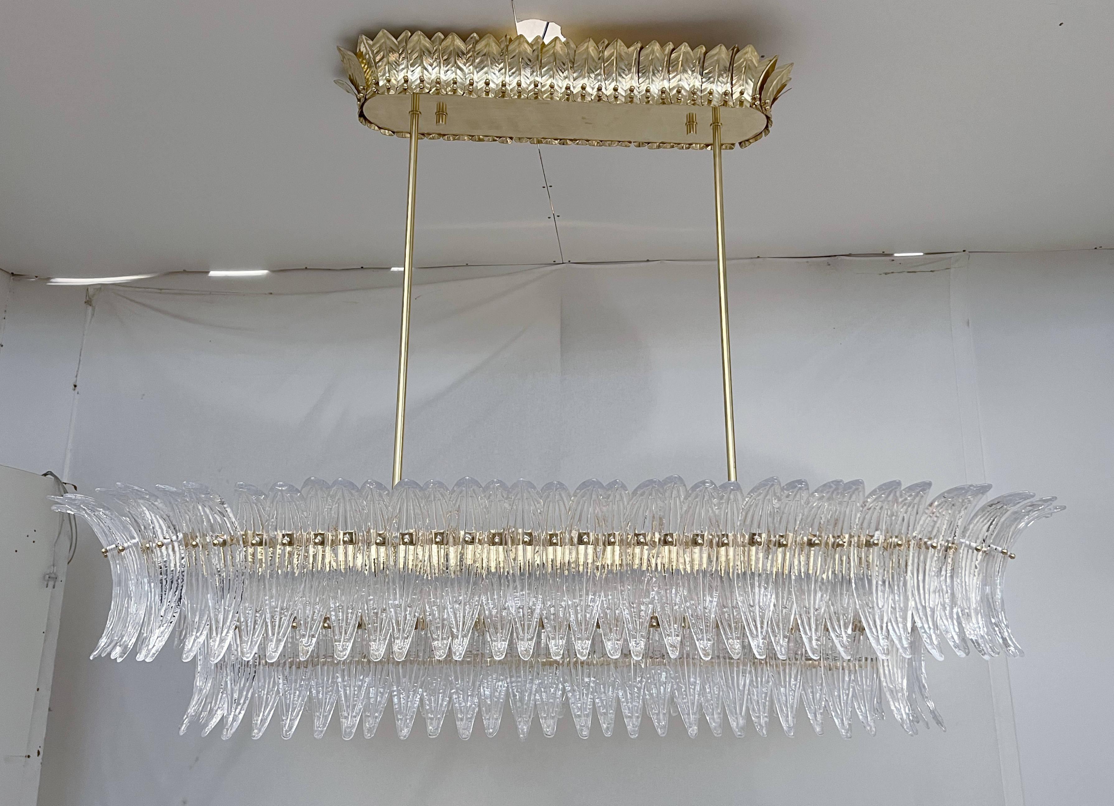 Italiano Lampadario Palmette di Fabio Ltd in vendita