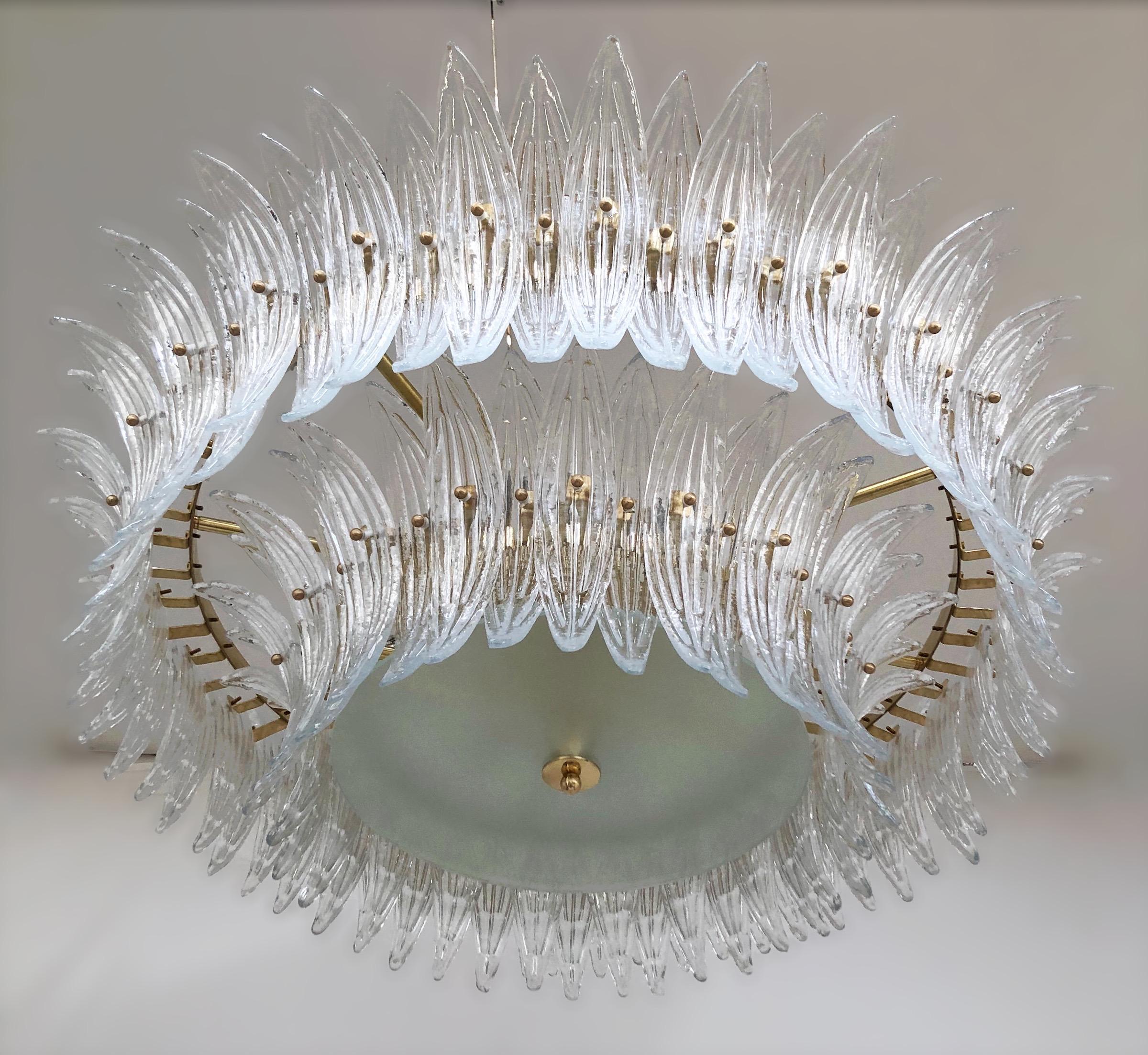 Italian Palmette Chandelier by Fabio Ltd For Sale