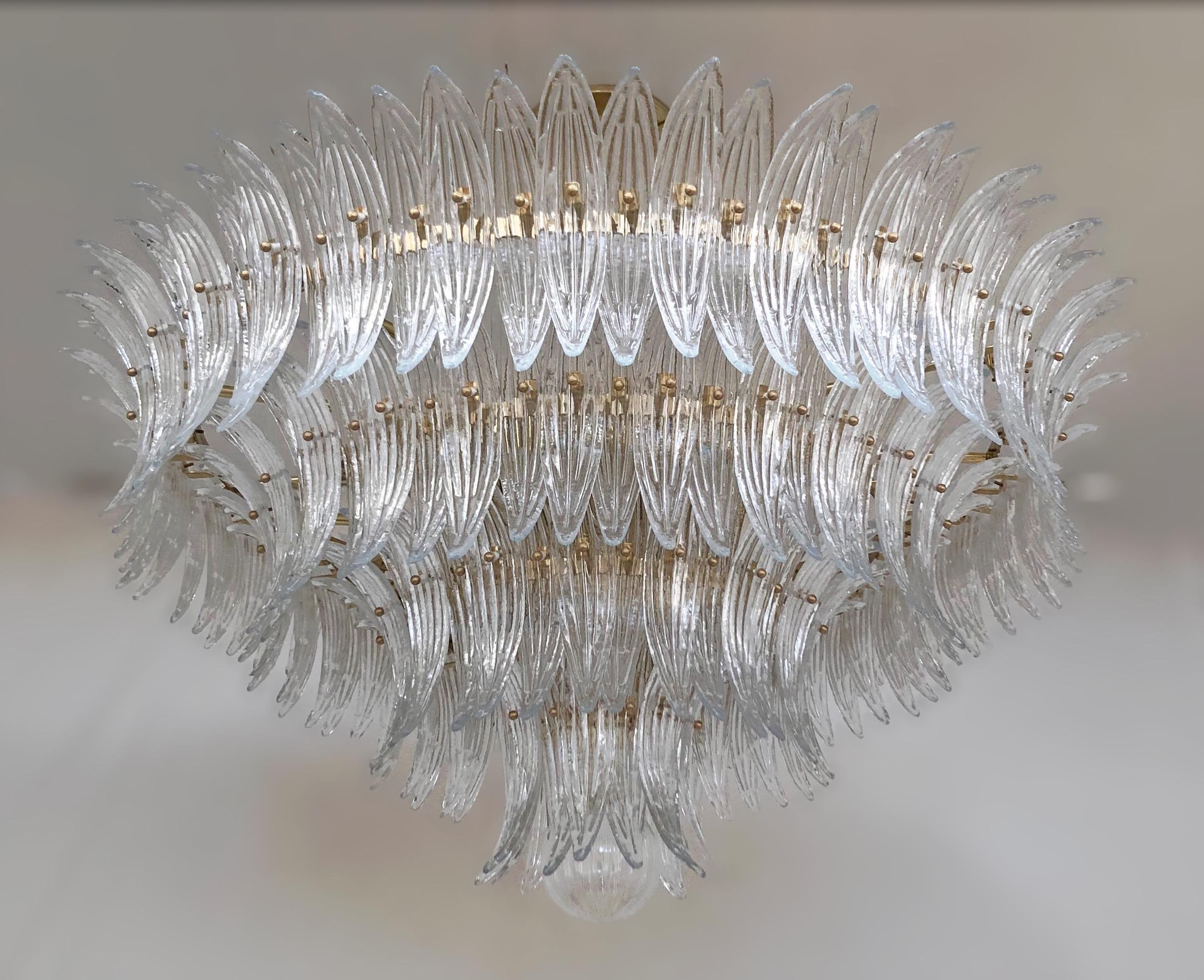 Italian Palmette Chandelier by Fabio Ltd For Sale