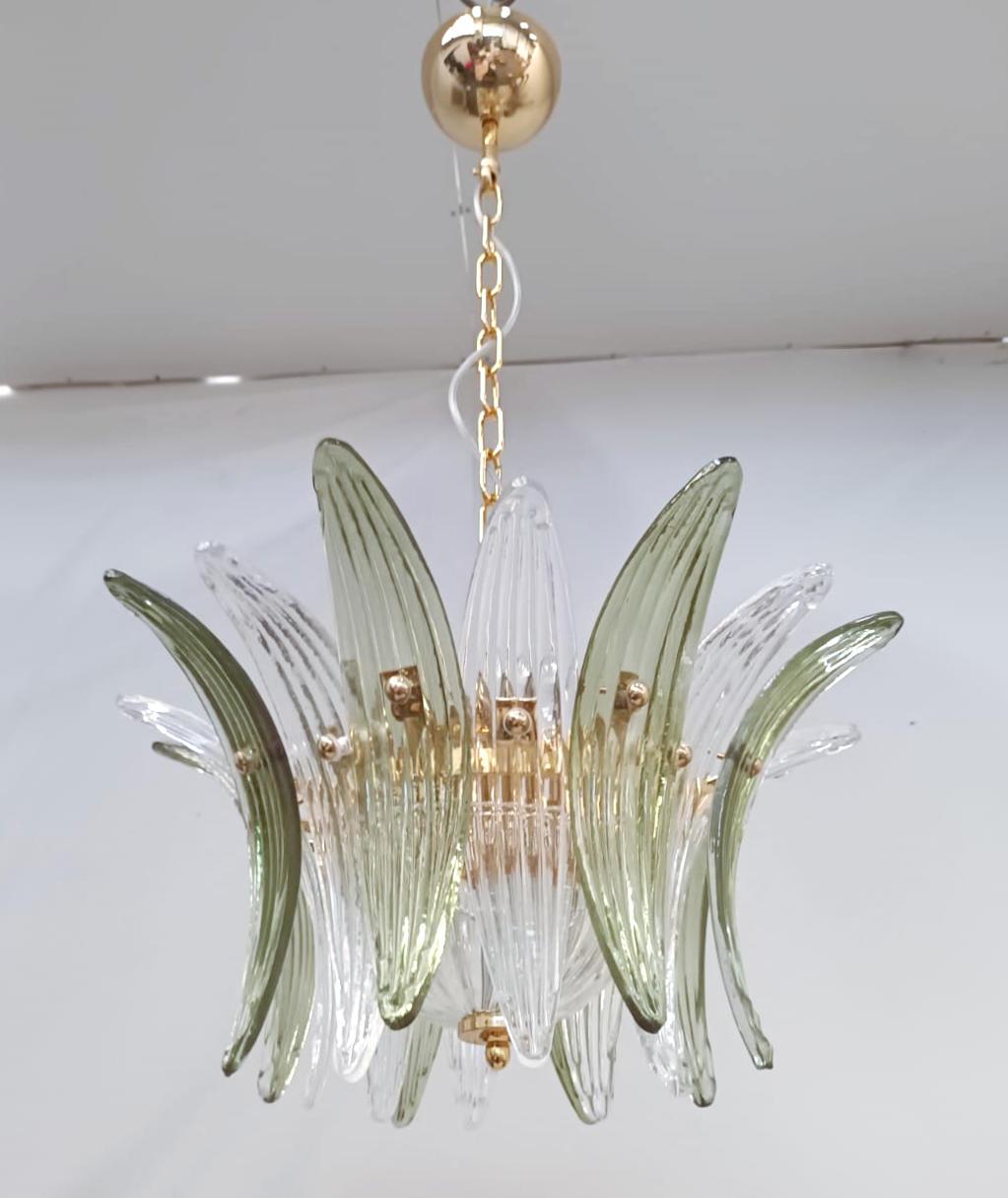 Italian Palmette Chandelier by Fabio Ltd For Sale