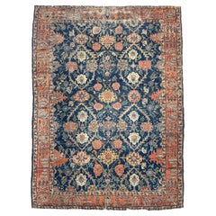 Palmette & Willow Tree Antique Central Persian Carpet, c. 1920-30's