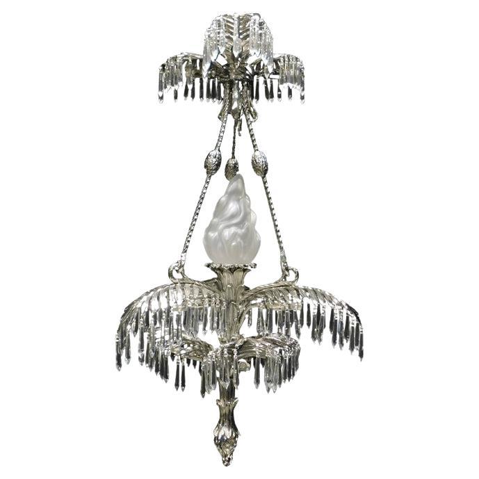 Palmier Chandelier 10 arms in nickel finish