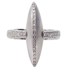 Palmiero 0.52ct Diamond 18kt White Gold Cocktail Ring, Italy