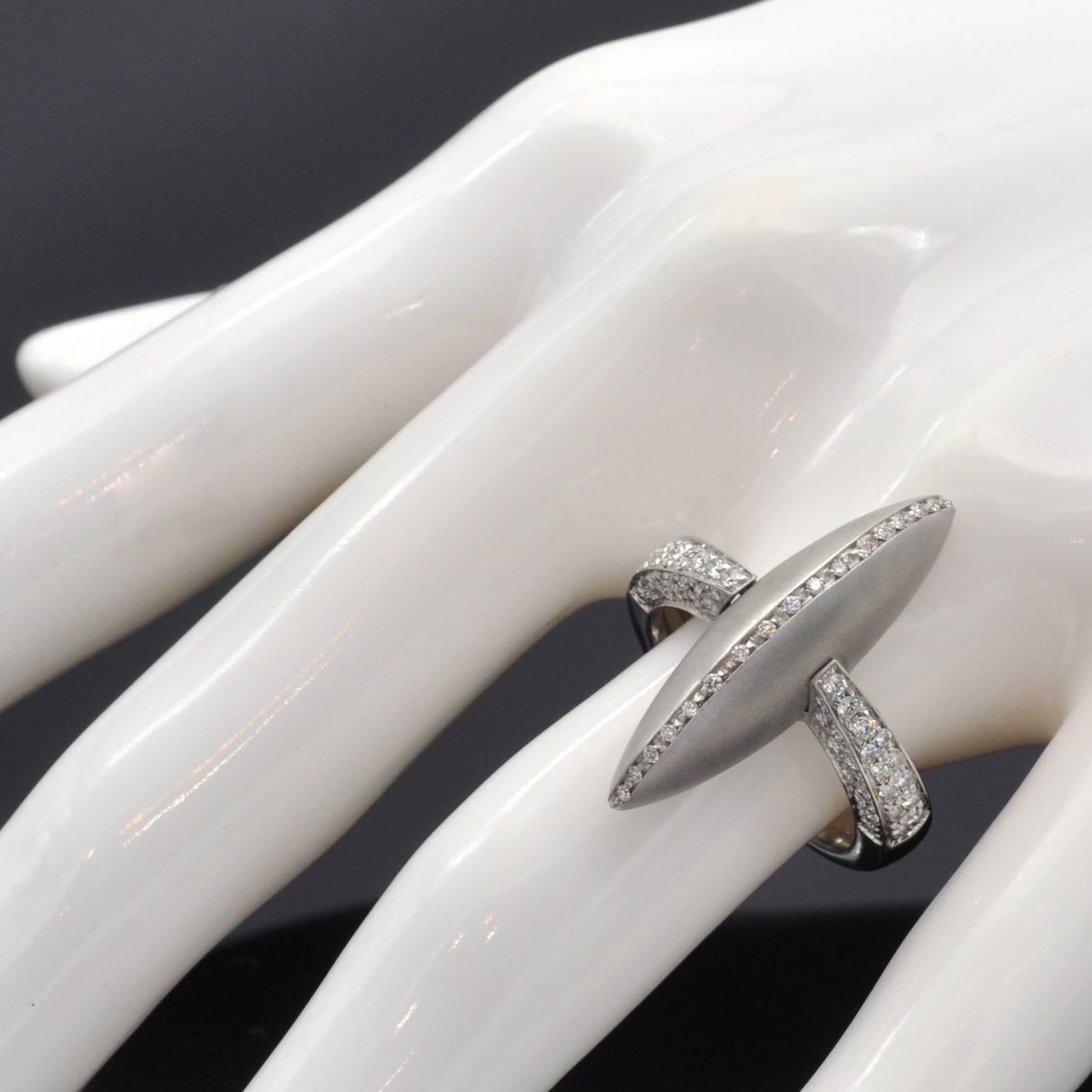 Women's Palmiero Diamond 18-Kt White Gold Ring For Sale
