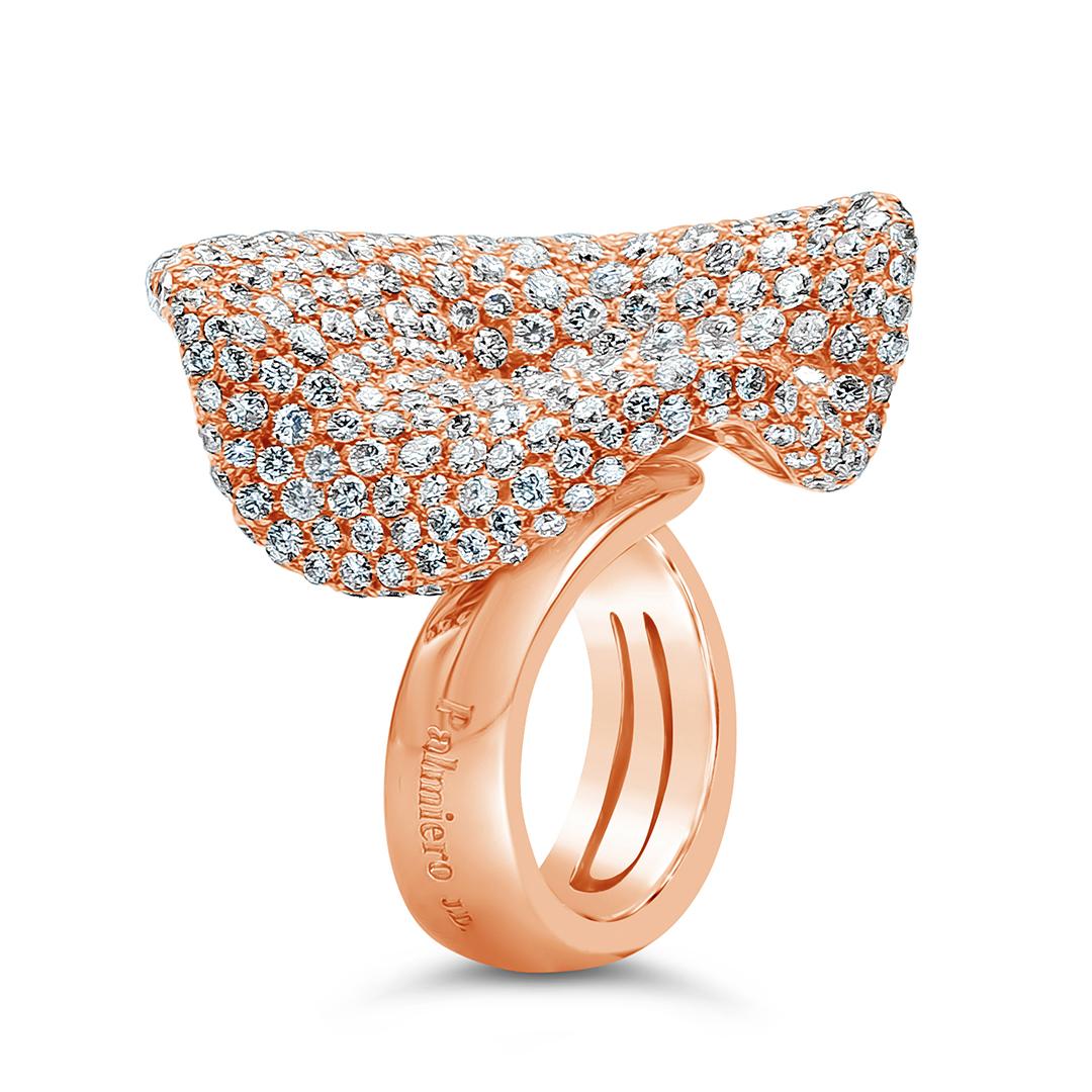 Palmiero Jewellery Design 10.45 Carats Brilliant Round Diamond Fashion Ring For Sale 2