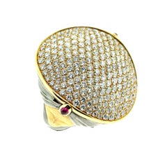 Palmiero Sultan Middle Eastern Lady Ring with Diamonds and Rubies