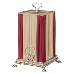 Palmira Squared Fabric Lampshade Table Lamp