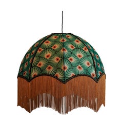 Palmprint Lampshade with Fringing - Medium (16")