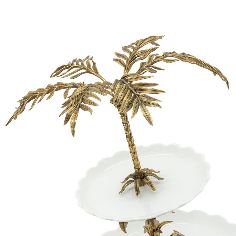 Contemporary Palms Center Table Serving Piece For Sale