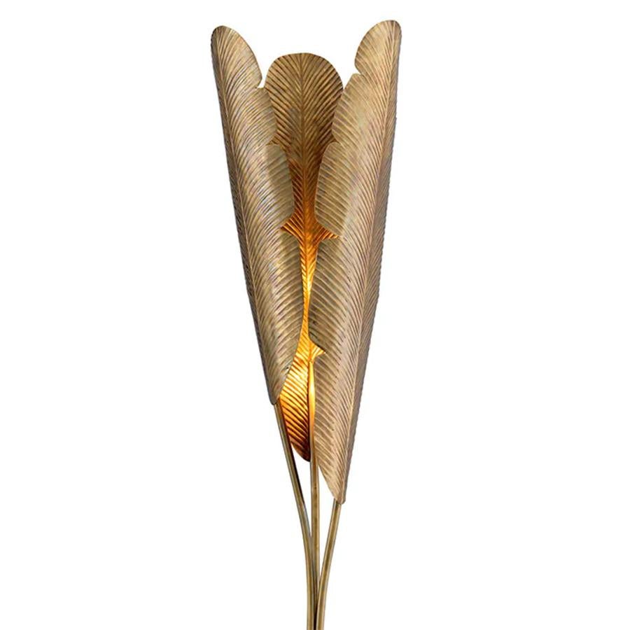 Hand-Crafted Palms Ora Floor Lamp For Sale