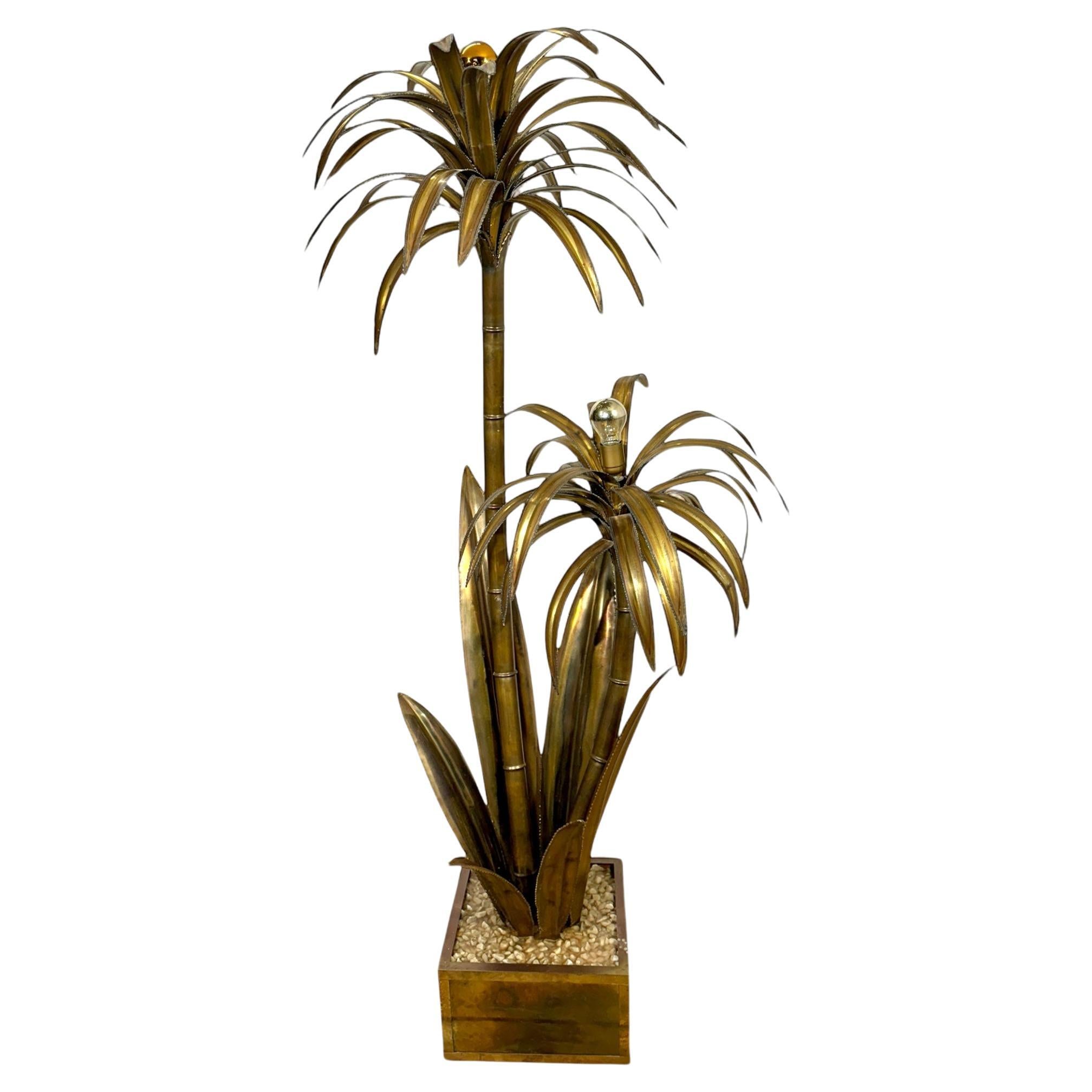 Palmtree floor lamp by Maison Jansen '70