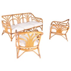 "Palmtrees" rattan living room set