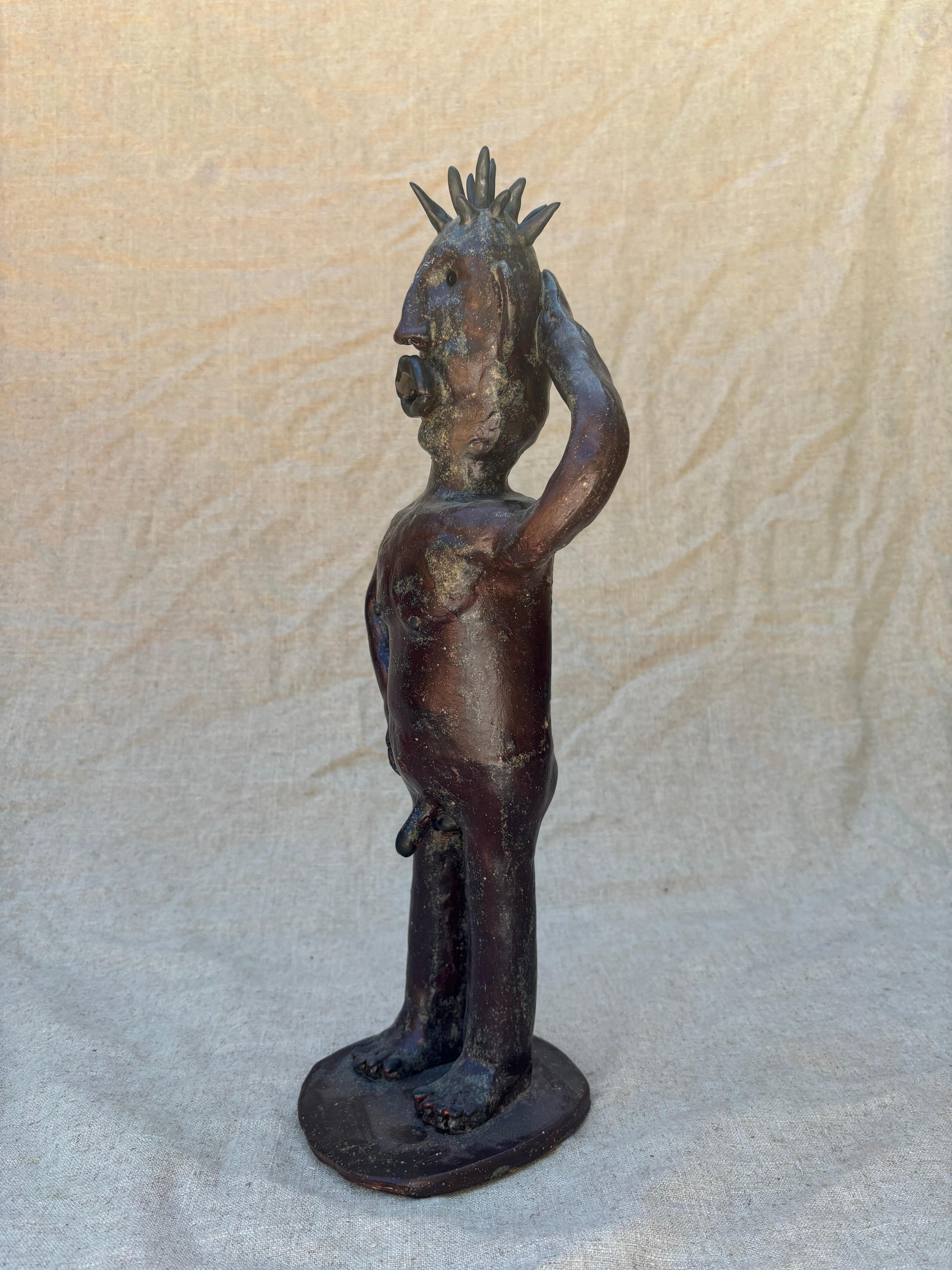 Américain Figurine de brûleur en céramique Palo santo/encens en vente