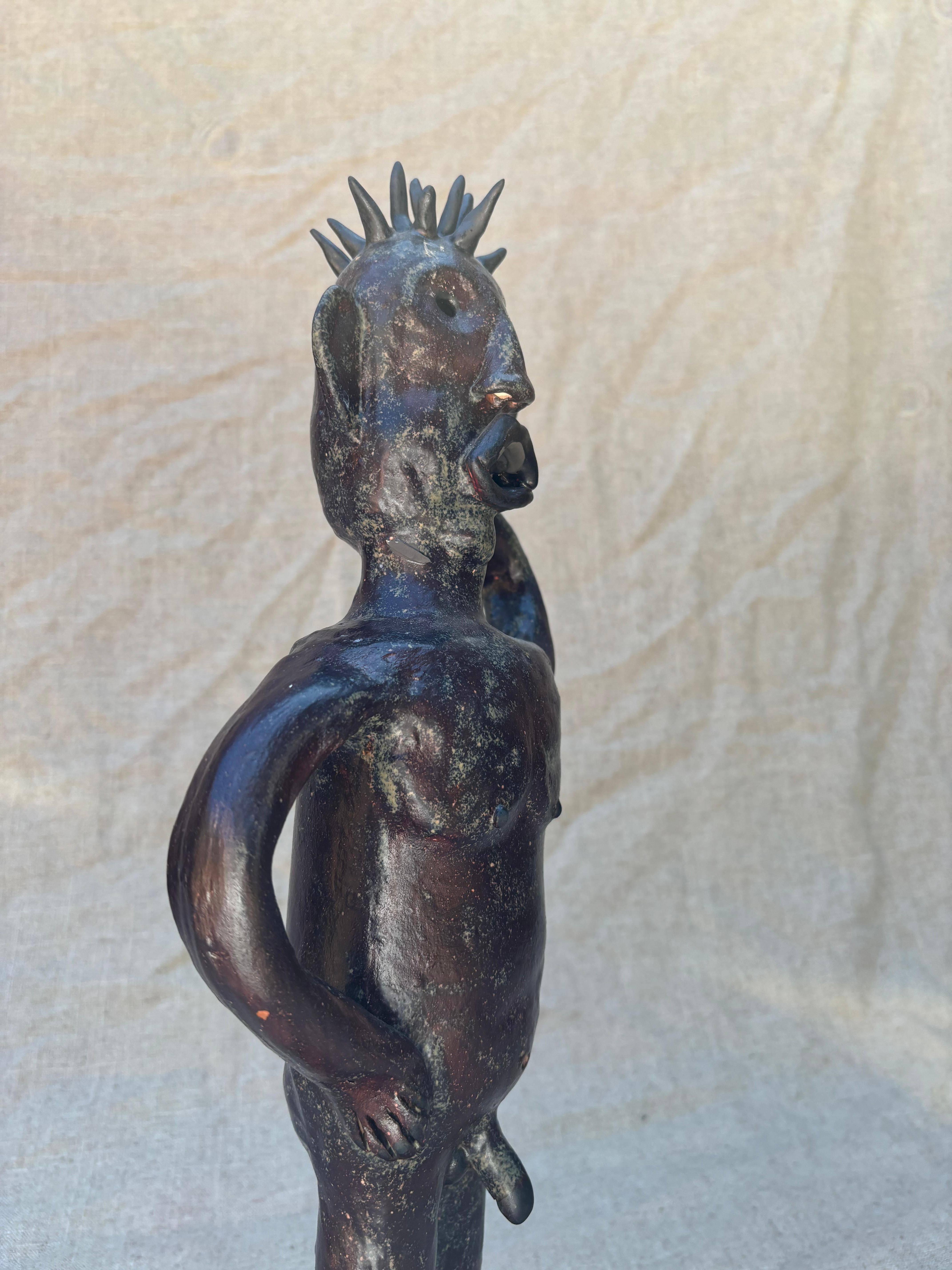 Figurine de brûleur en céramique Palo santo/encens en vente 1
