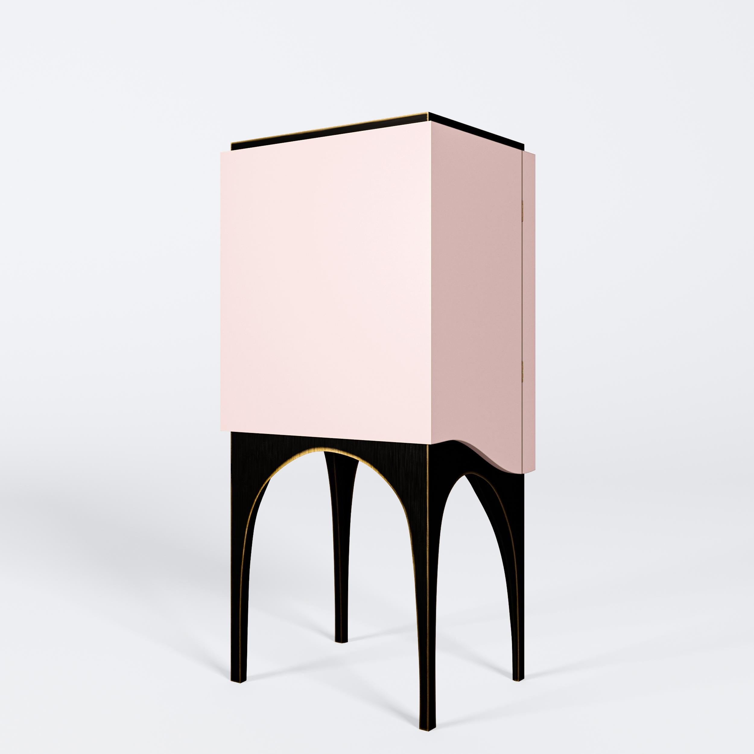 Contemporary Pal_Up Bar Cabinet, Pop Art Nouveau, By Mehmet Orel For Sale