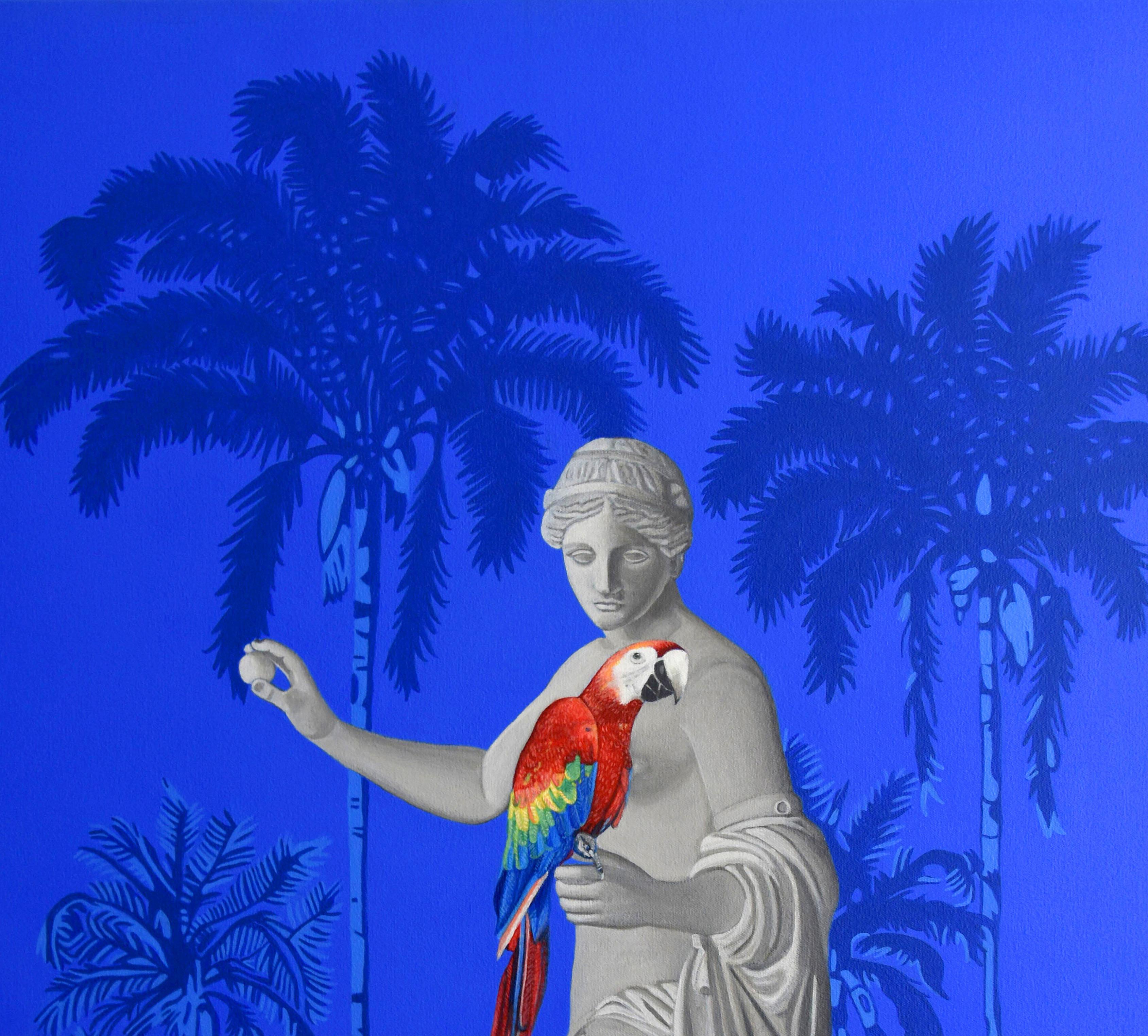 Venus und Aras. Aus der Reihe Tropicalia. Gemälde (Zeitgenössisch), Painting, von Paloma Castello