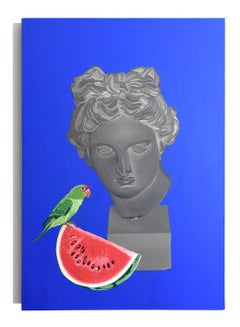 Watermelon Apollo · Venus and Macaw Diptych. From the series Tropicalia.