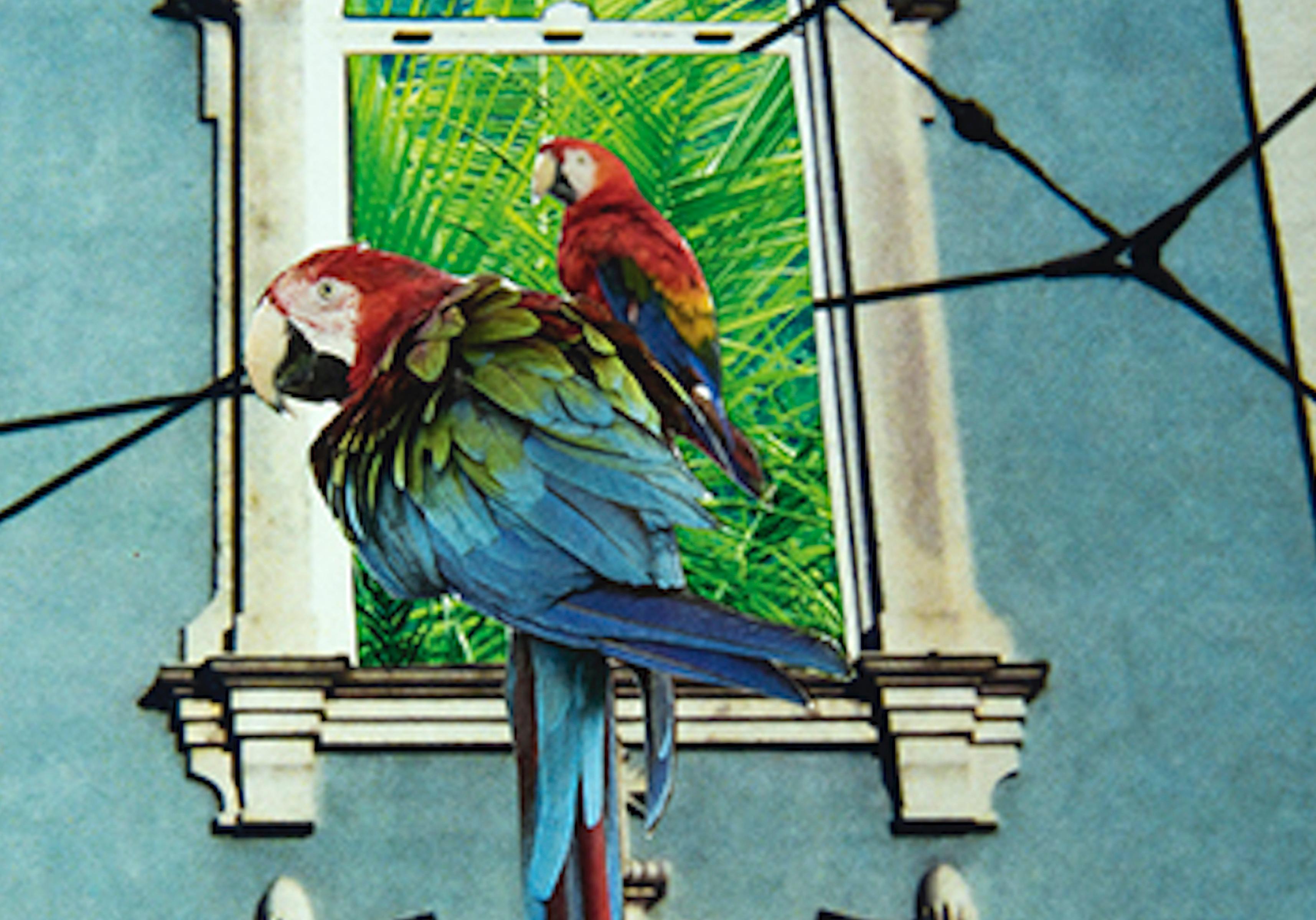 Delirio Exótico #8. Digitale Collage. Farbfotografie in limitierter Auflage (Blau), Color Photograph, von Paloma Castello