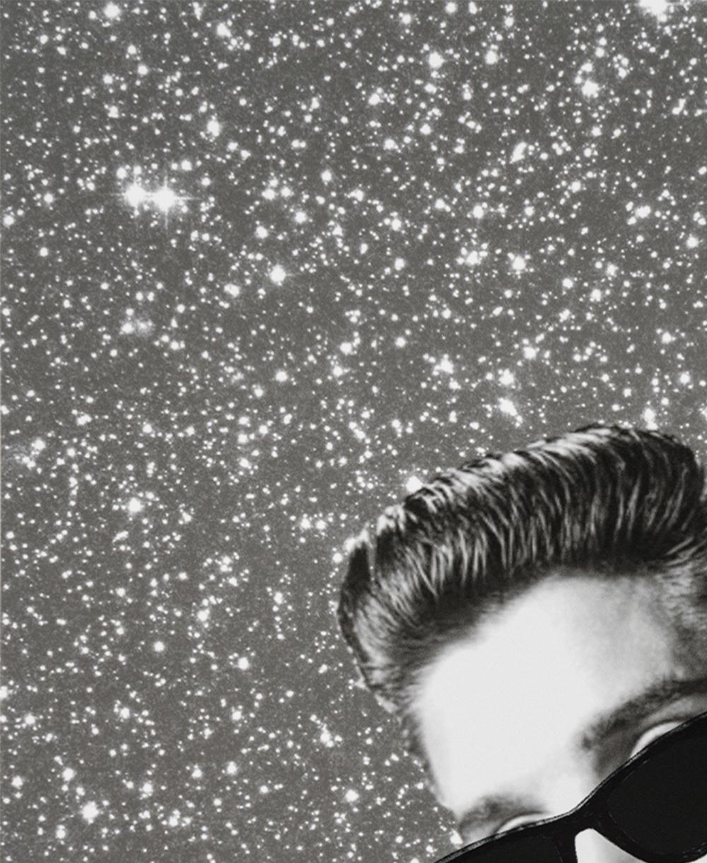 Elvis Presley, Stars. Porträt. Digitale Collage-Farbfotografie – Photograph von Paloma Castello