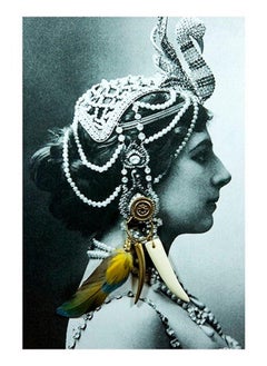 Mata Hari, The Castelloland series. Digital Collage Color Photograph