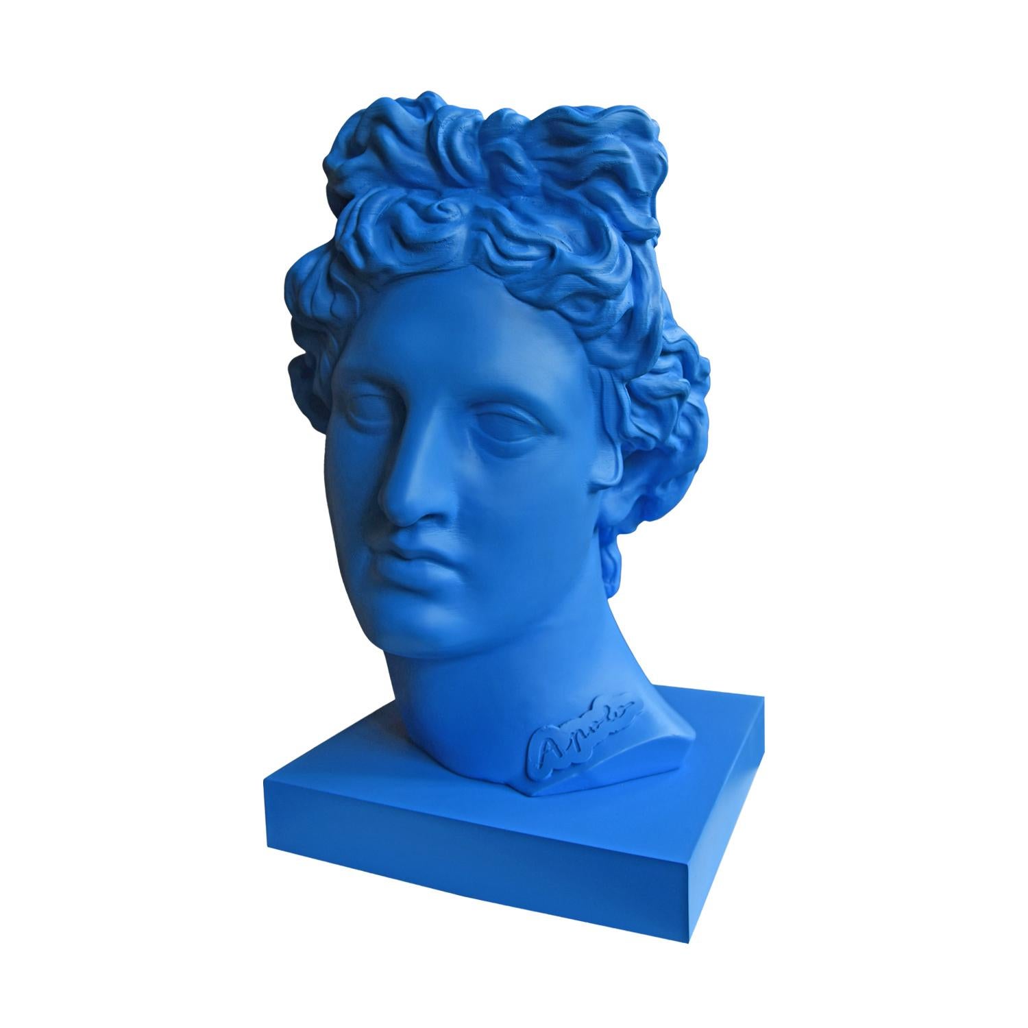 God of light, beauty, the arts, and prophecy, Apollo embodies balance and power. This series reinterprets his figure through a contemporary lens, where color and pop aesthetics do not contradict his classical origin, but rather revitalize it. Each
