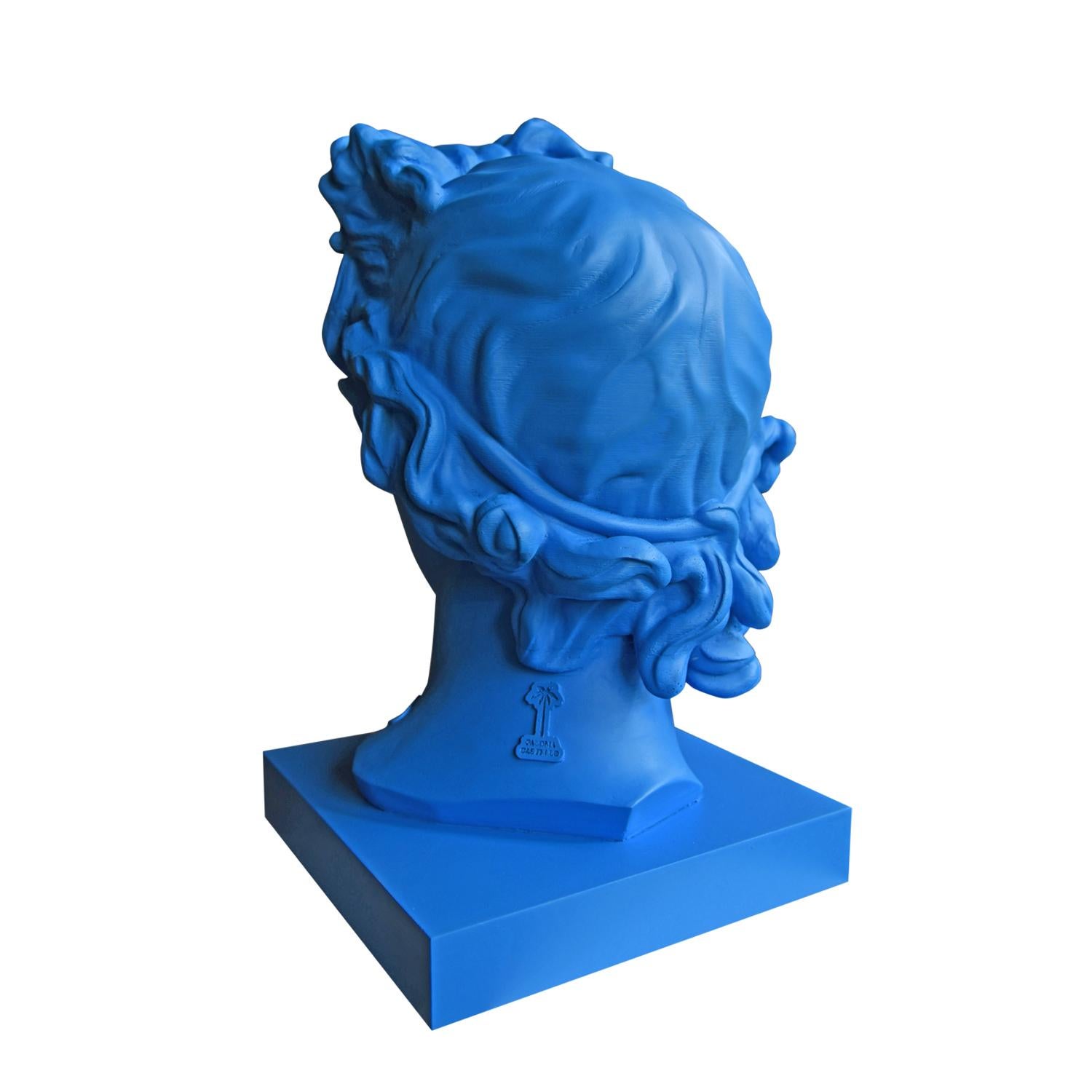 Apolo Blue. Head Sculpture. From the series Apolo For Sale 3