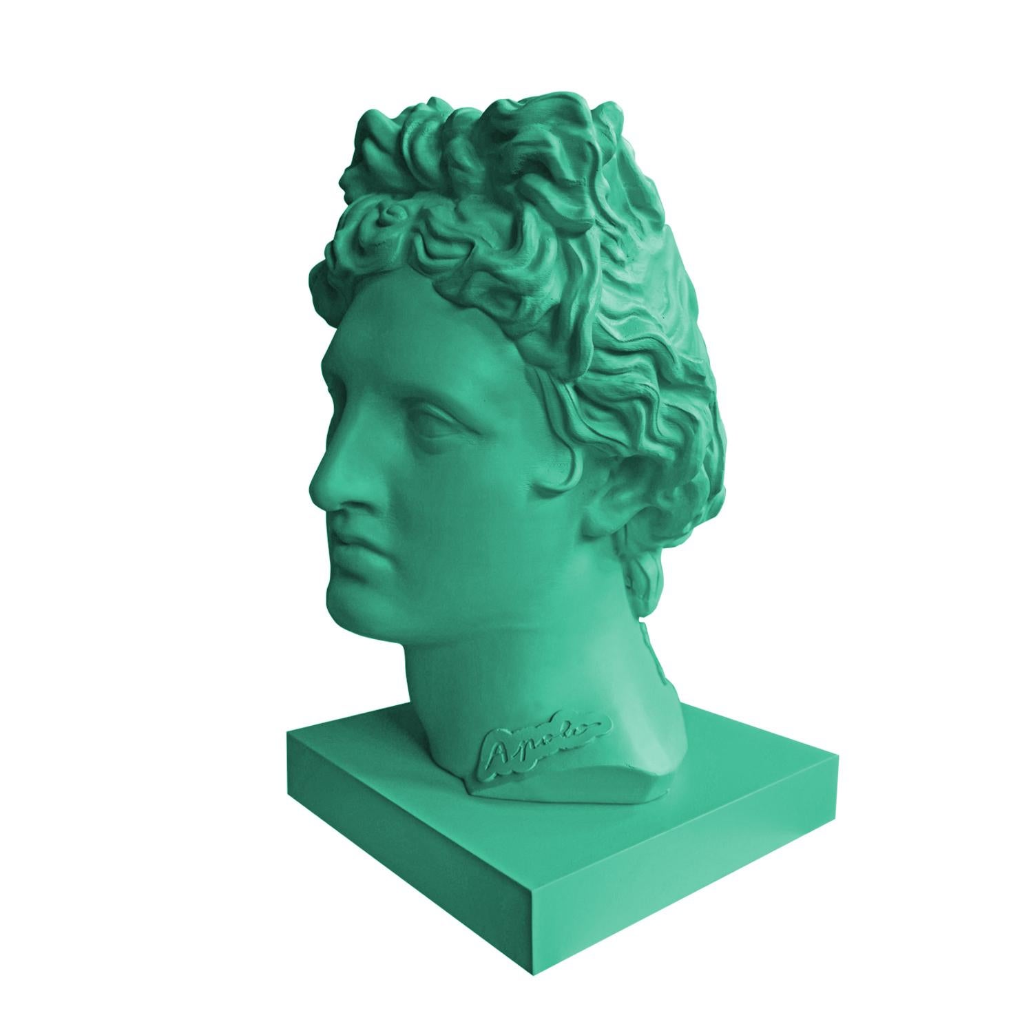 God of light, beauty, the arts, and prophecy, Apollo embodies balance and power. This series reinterprets his figure through a contemporary lens, where color and pop aesthetics do not contradict his classical origin, but rather revitalize it. Each