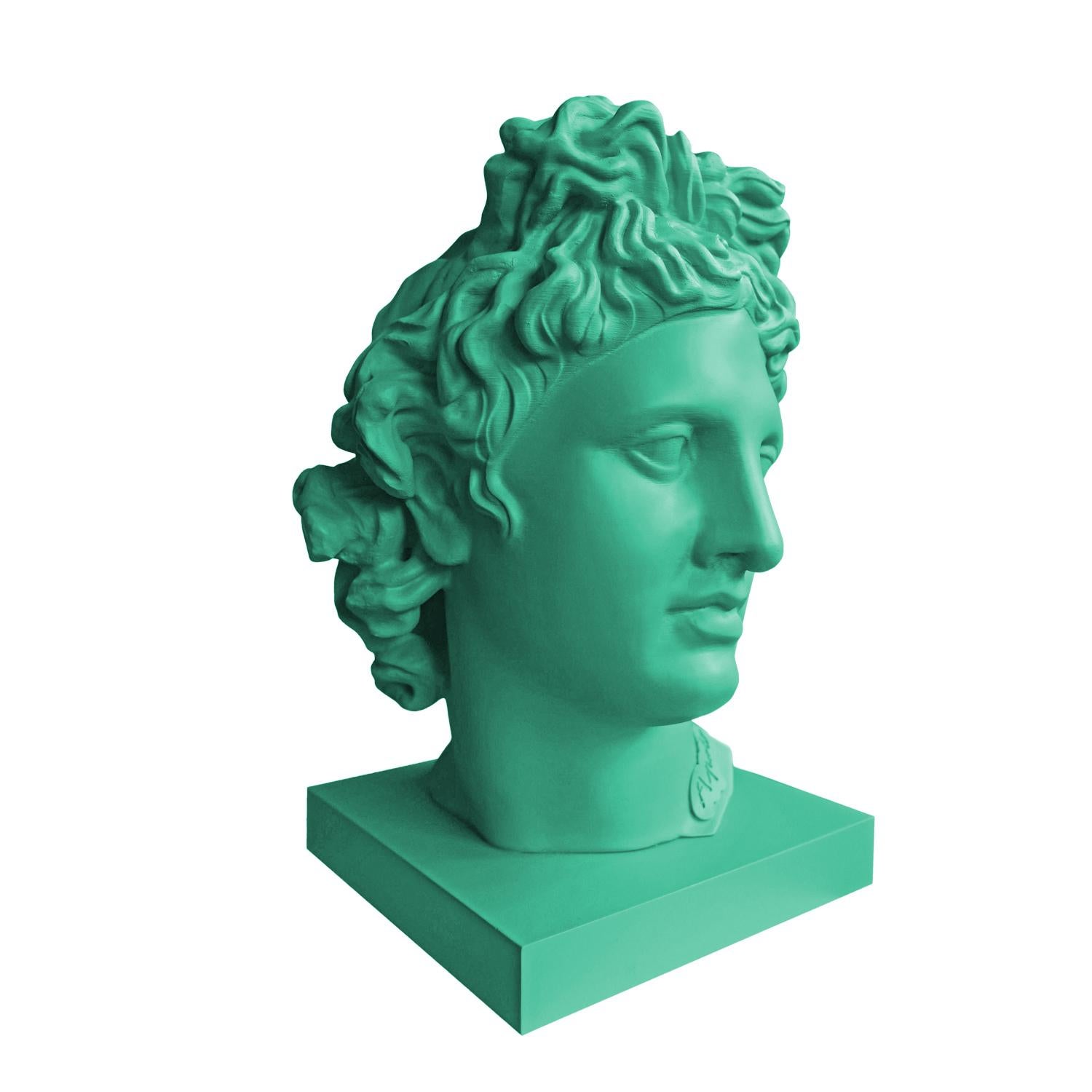 Apolo Green. Head Sculpture. From the series Apolo For Sale 4