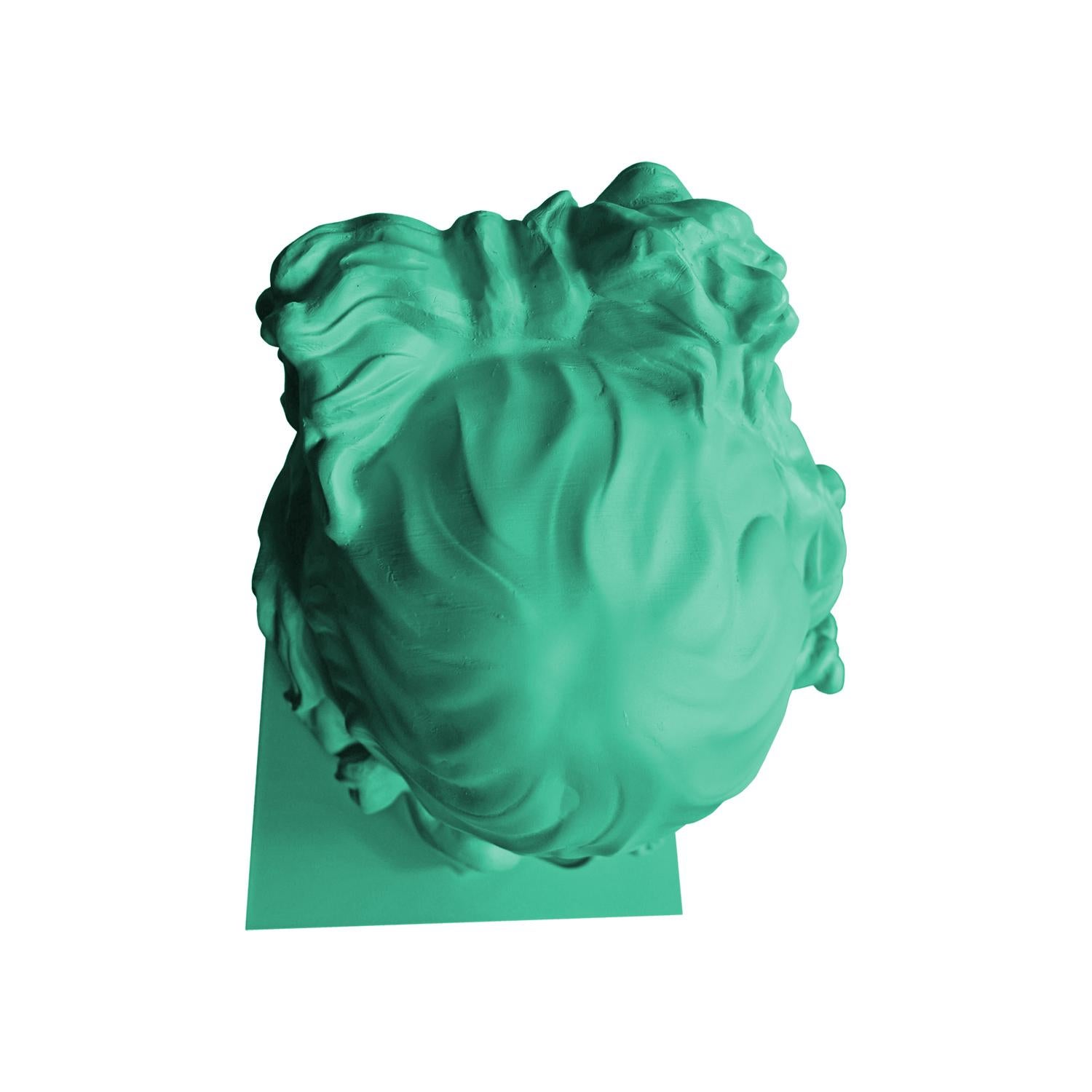 Apolo Green. Head Sculpture. From the series Apolo For Sale 5