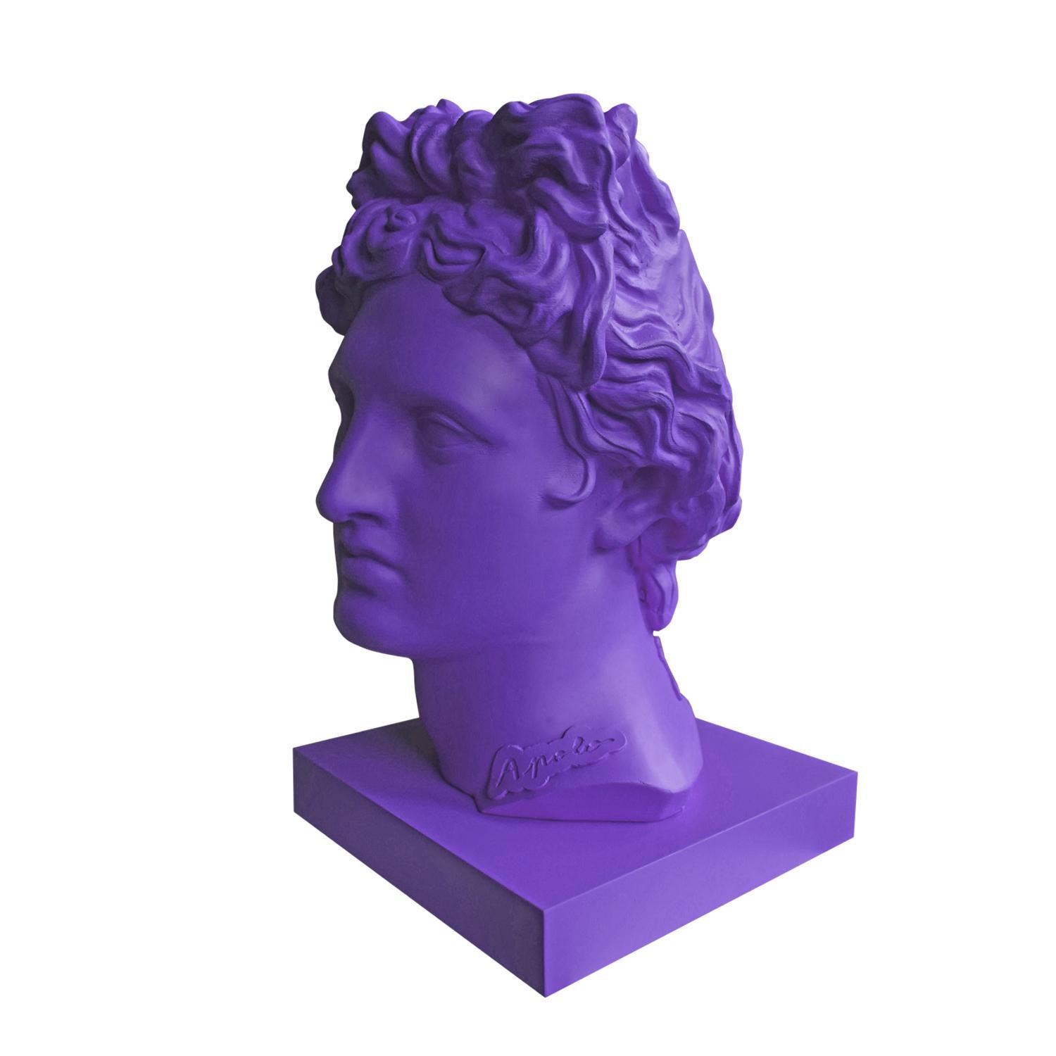 Dio della luce, della bellezza, delle arti e della profezia, Apollo incarna l'equilibrio e il potere. Questa serie reinterpreta la sua figura attraverso una lente contemporanea, dove il colore e l'estetica pop non contraddicono la sua origine