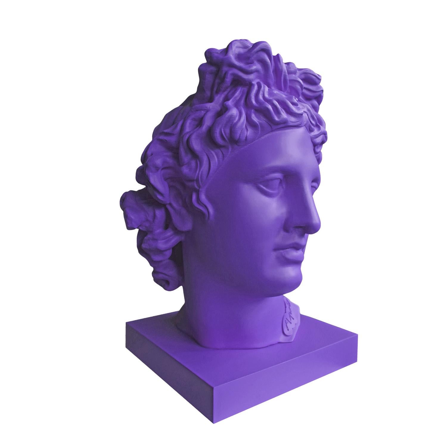Apolo Purple. Scultura della testa. Dalla serie Apolo in vendita 4