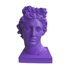 Apolo Purple. Scultura della testa. Dalla serie Apolo