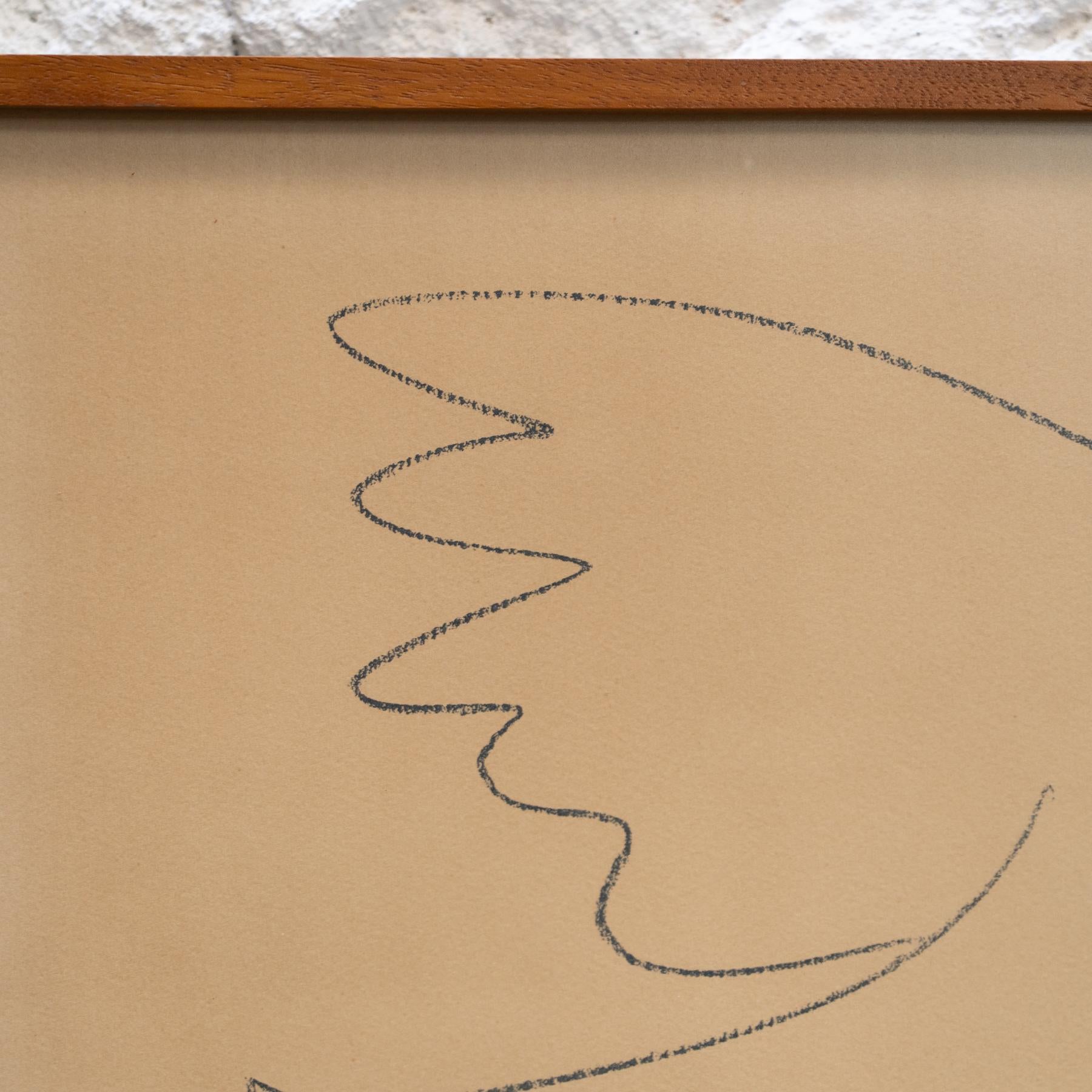 Paloma de la Paz (after) Pablo Picasso - Litografía enmarcada, 1970 Papel en venta