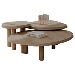 Mesa baja Paloma Editions Constantin Roble Francés Acabado Natural