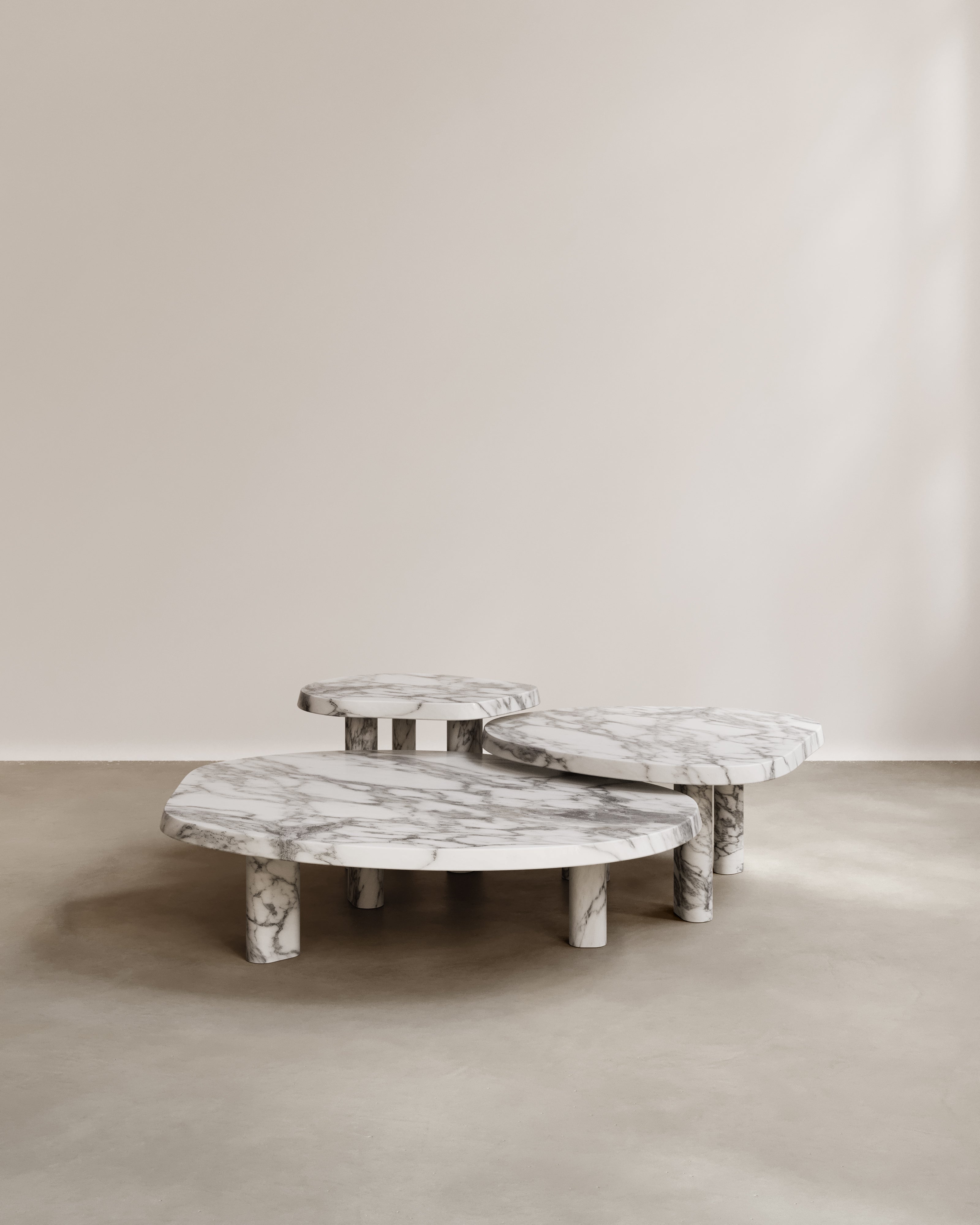 Italian Paloma Editions Constantin Coffee Table Verde Breccia Marble For Sale