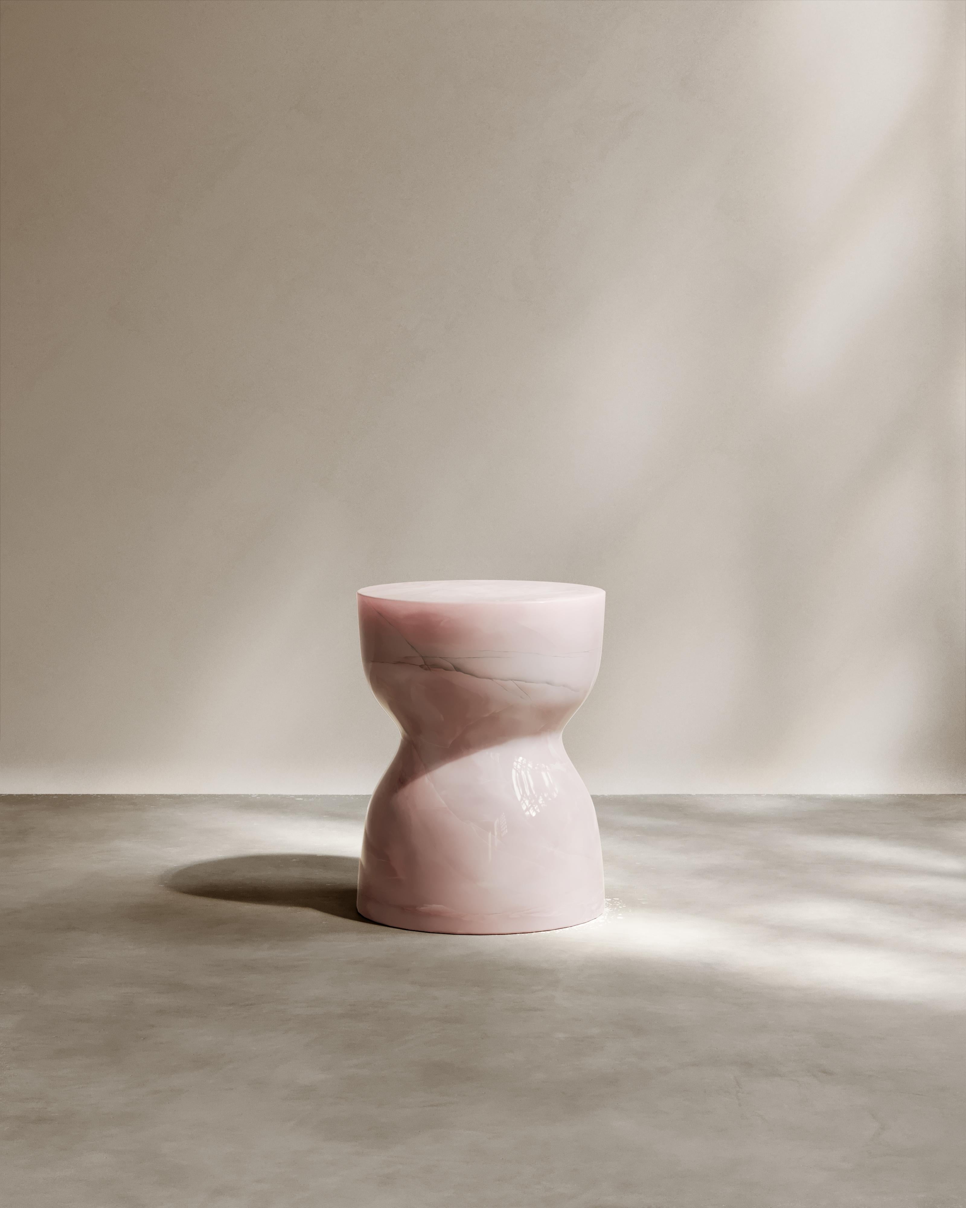 Italian Paloma Editions Dawn Gueridon Navona Travertine For Sale