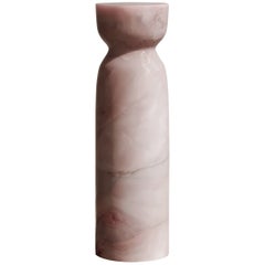 Paloma Editions Dawn Pedestal Natural Pink Onyx