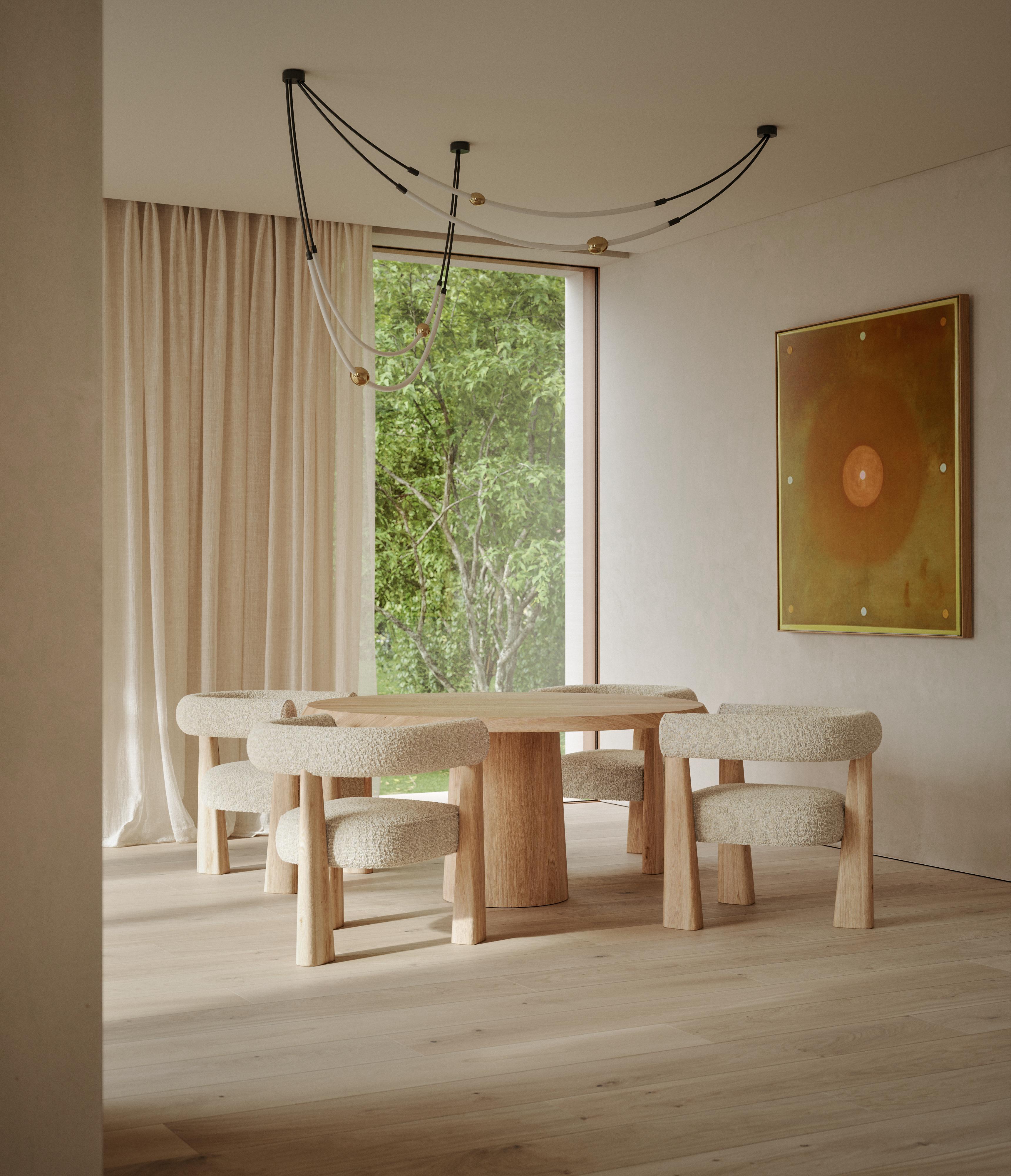 Italian Paloma Editions Domus Dining Table II French Oak For Sale